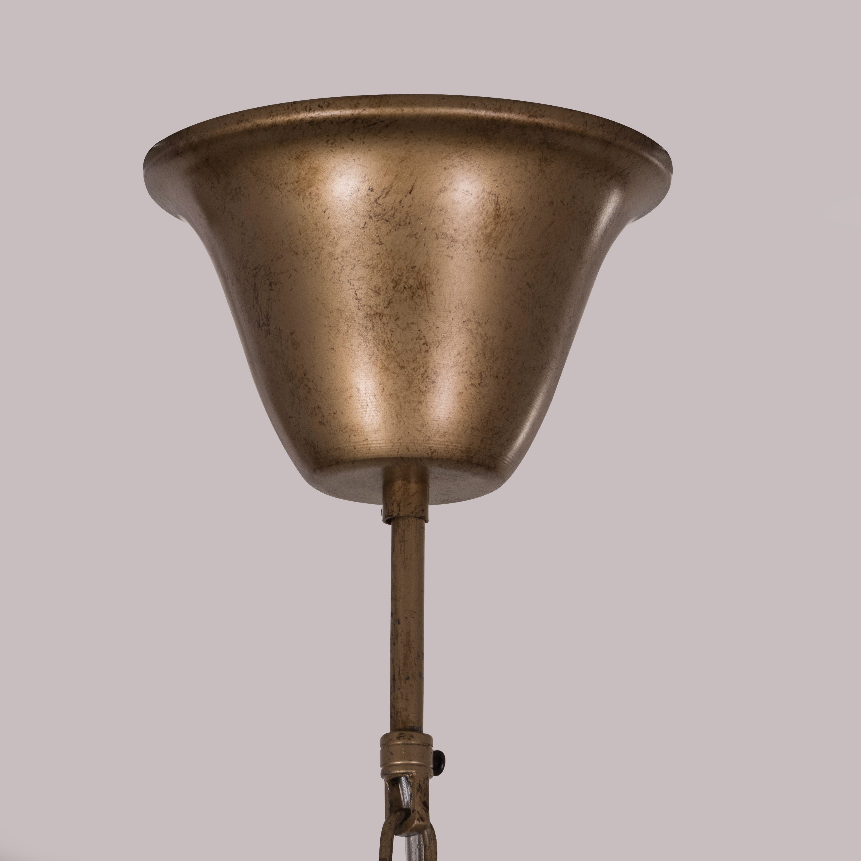 French Restoration (Large, Antique Gold) Crystal Chandelier