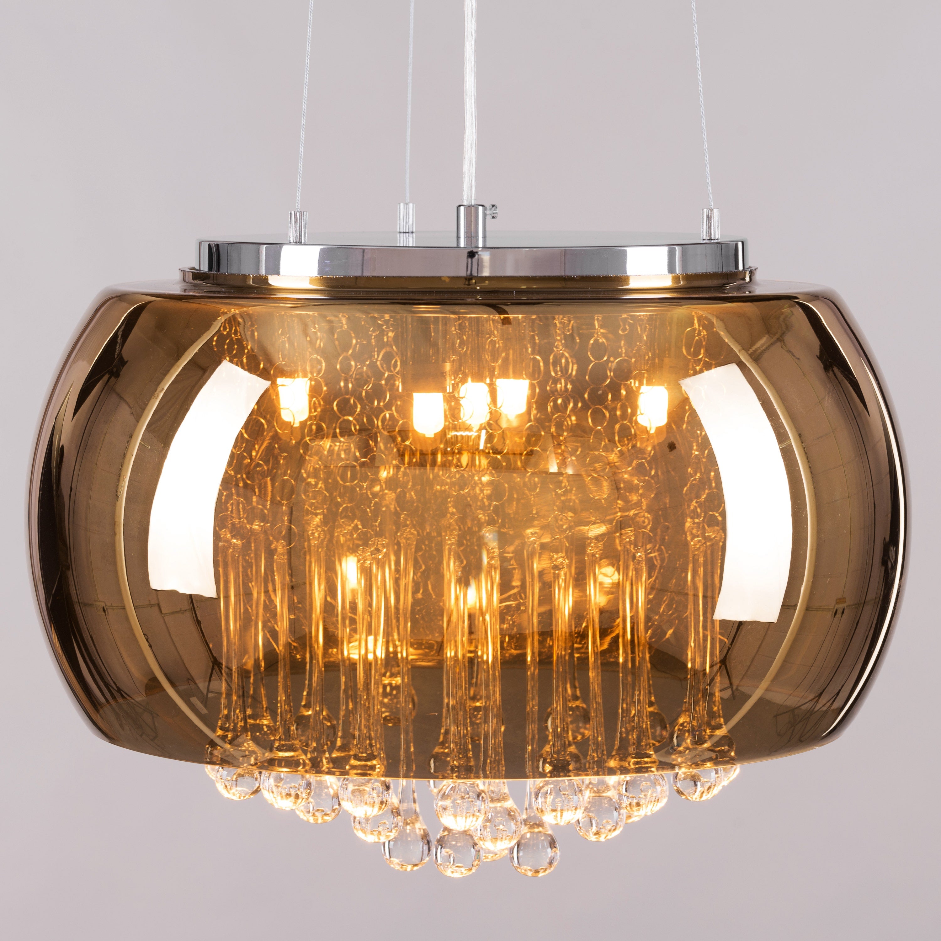 Enchanted (40 cm, Gold, Mirror Finish) Crystal Chandelier