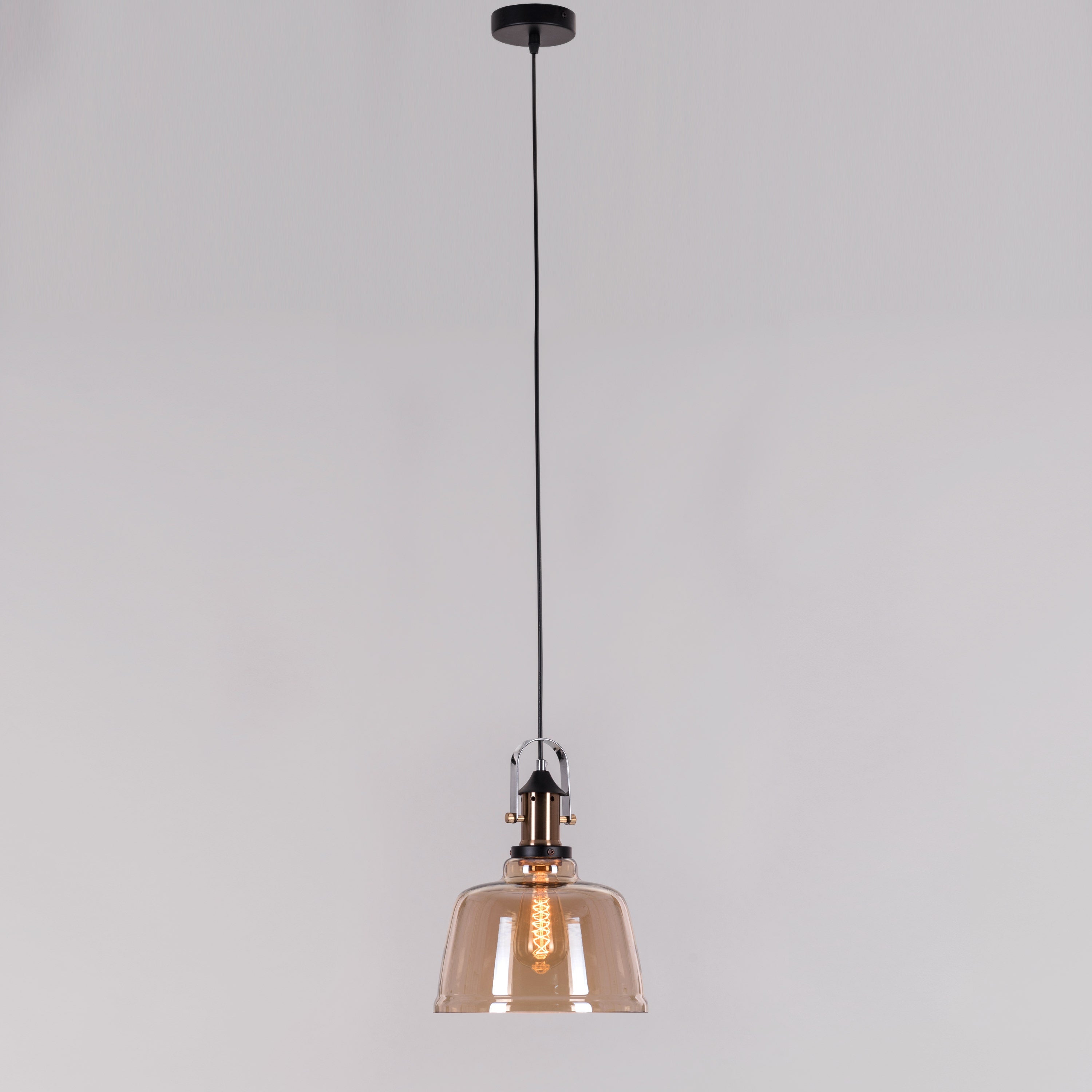 Glassy Eyed (Amber) Glass Pendant Light