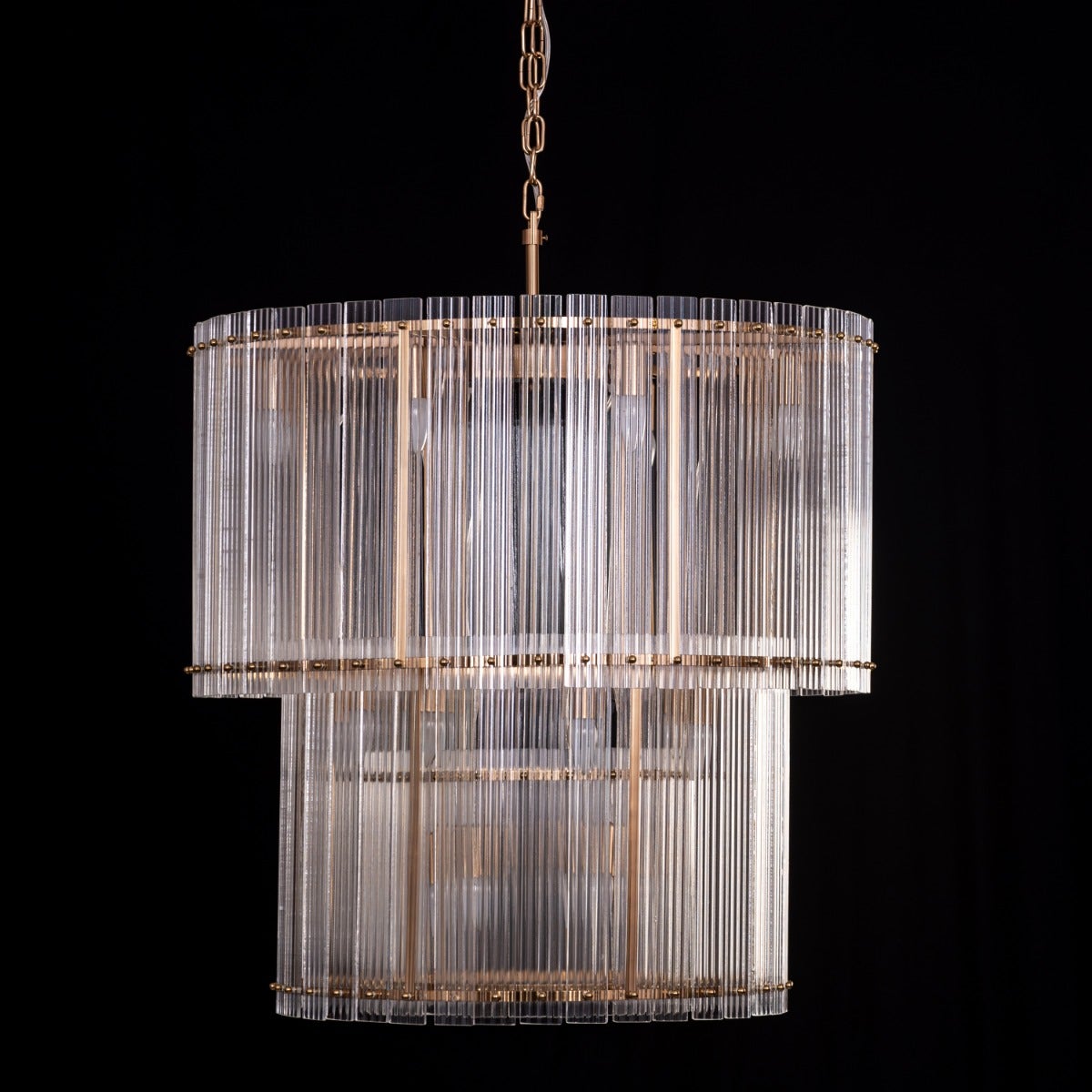 Take Me To The Hamptons (Large, Round, Gold) Chandelier