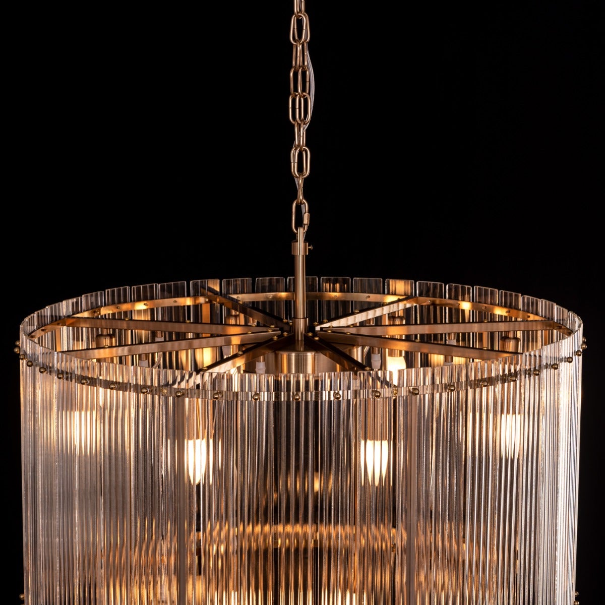 Take Me To The Hamptons (Large, Round, Gold) Chandelier