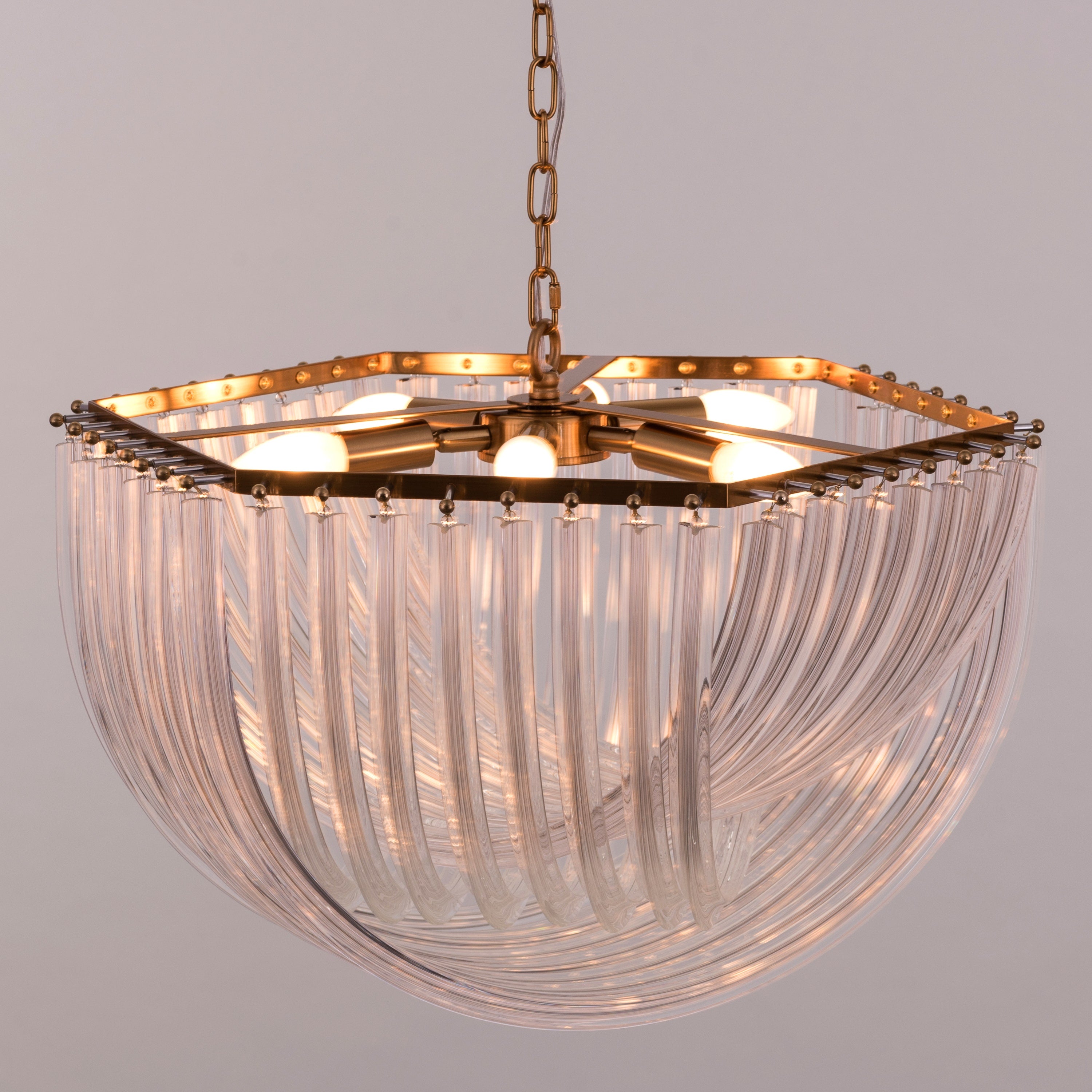 Golden Gaze (Small, Gold) Fiber Glass Chandelier