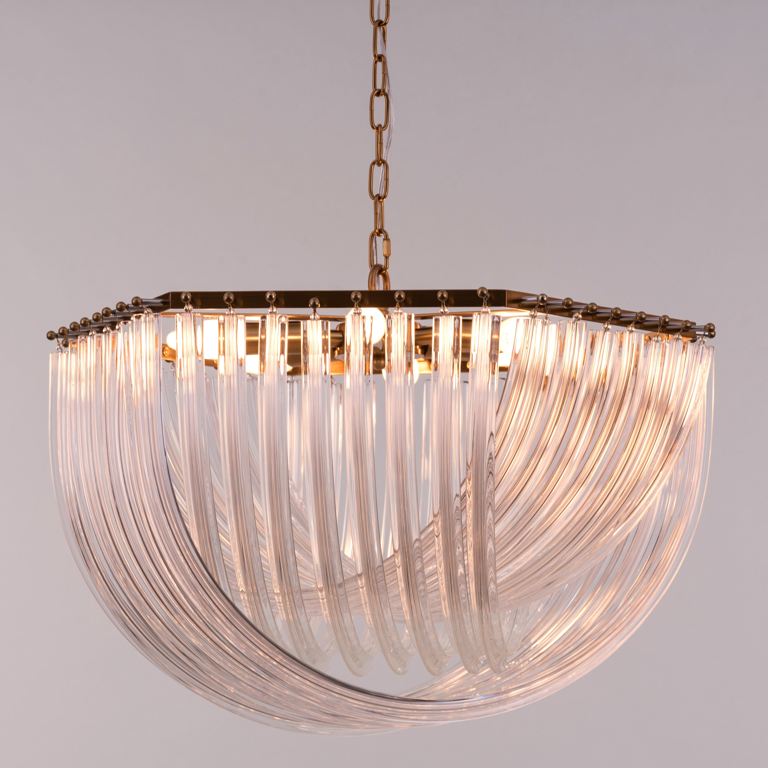 Golden Gaze (Small, Gold) Fiber Glass Chandelier