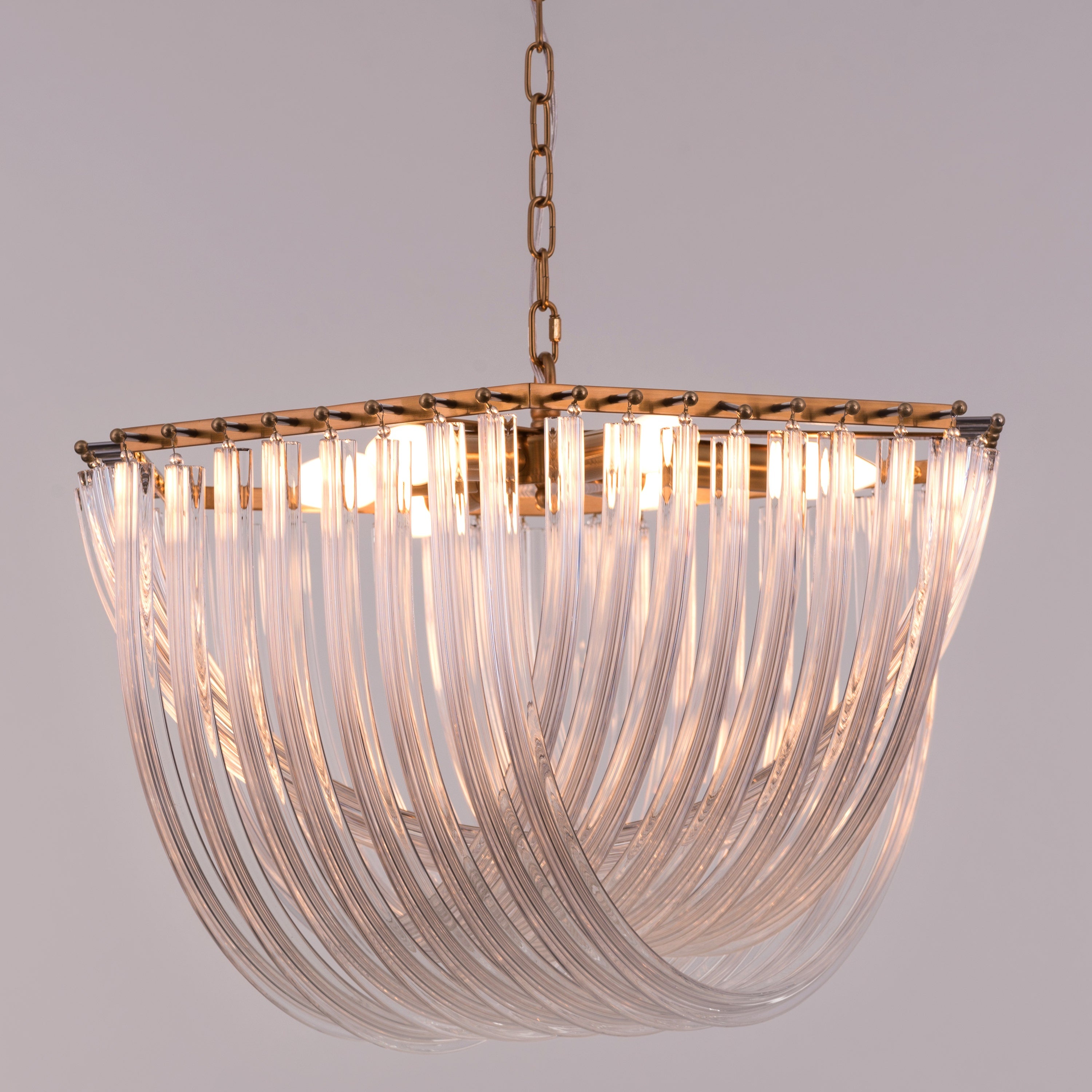 Golden Gaze (Small, Gold) Fiber Glass Chandelier