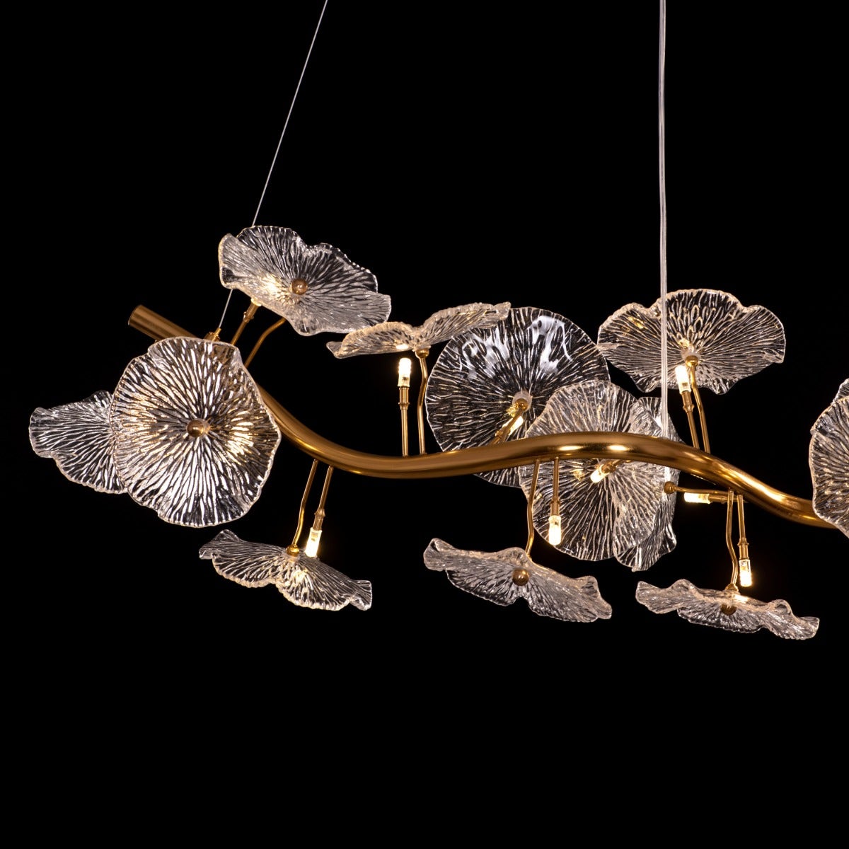 Written In The Stars (Small, Matte Gold) Tree Branch Chandelier