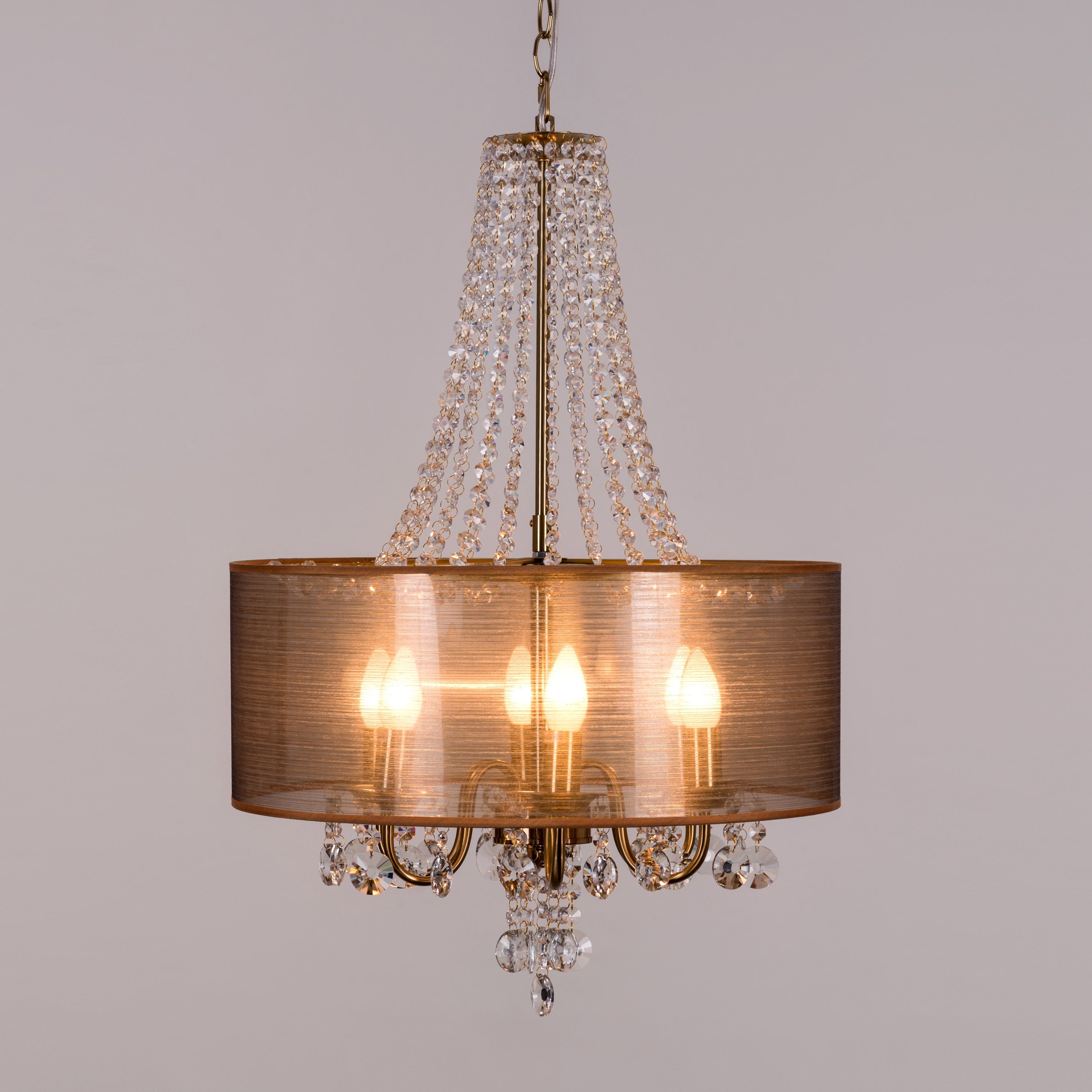 So In Love (Small, Gold) Crystal Chandelier