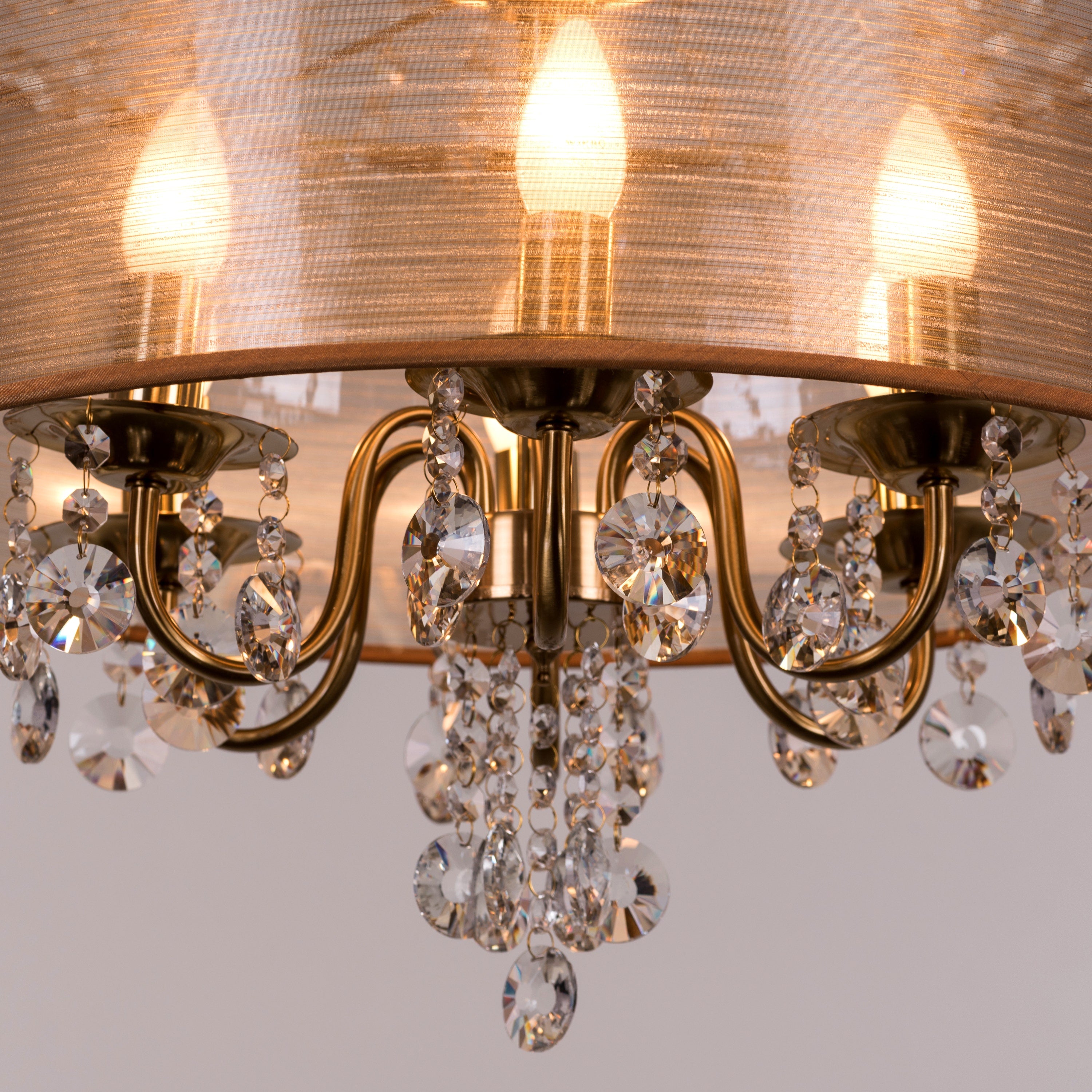 So In Love (Small, Gold) Crystal Chandelier