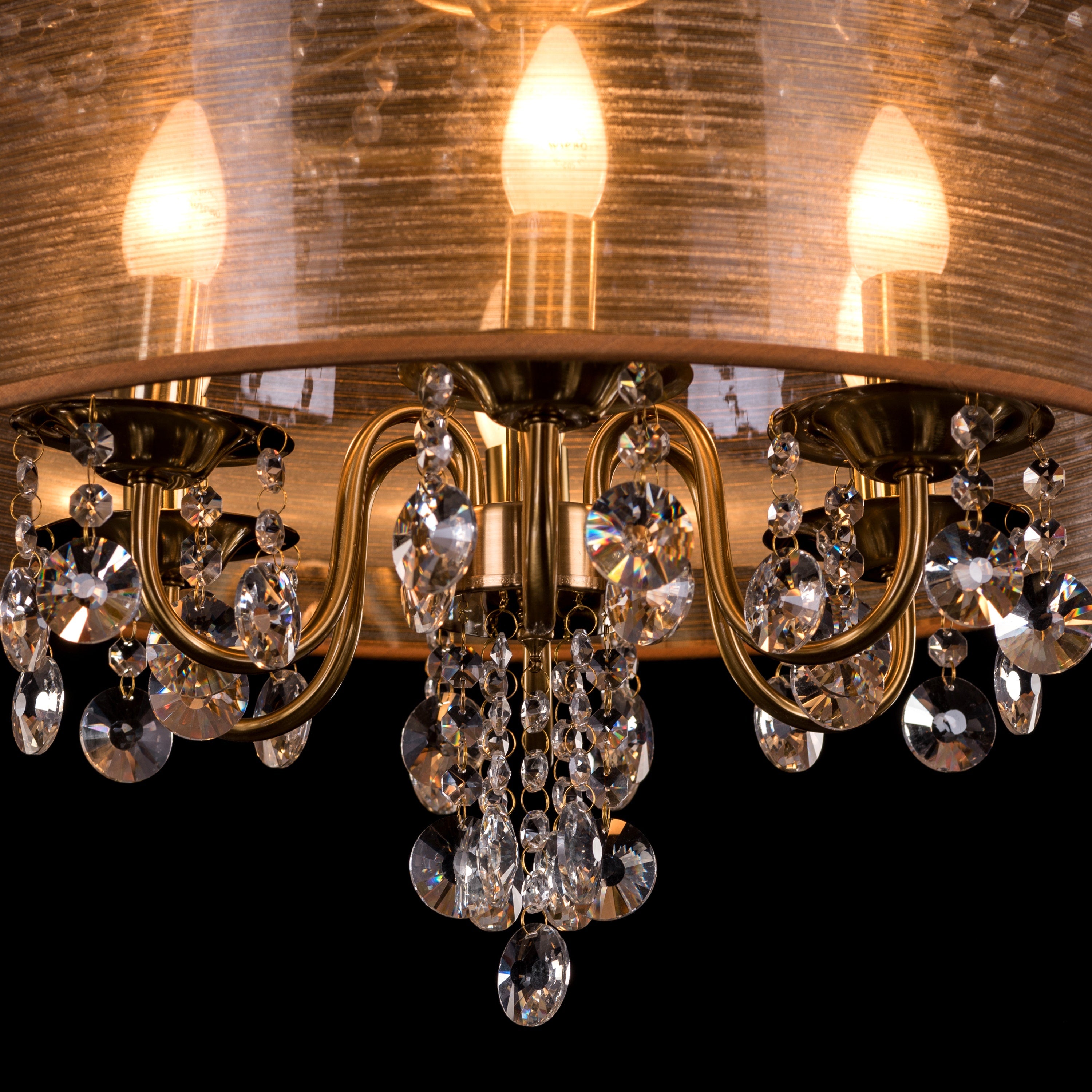 So In Love (Small, Gold) Crystal Chandelier