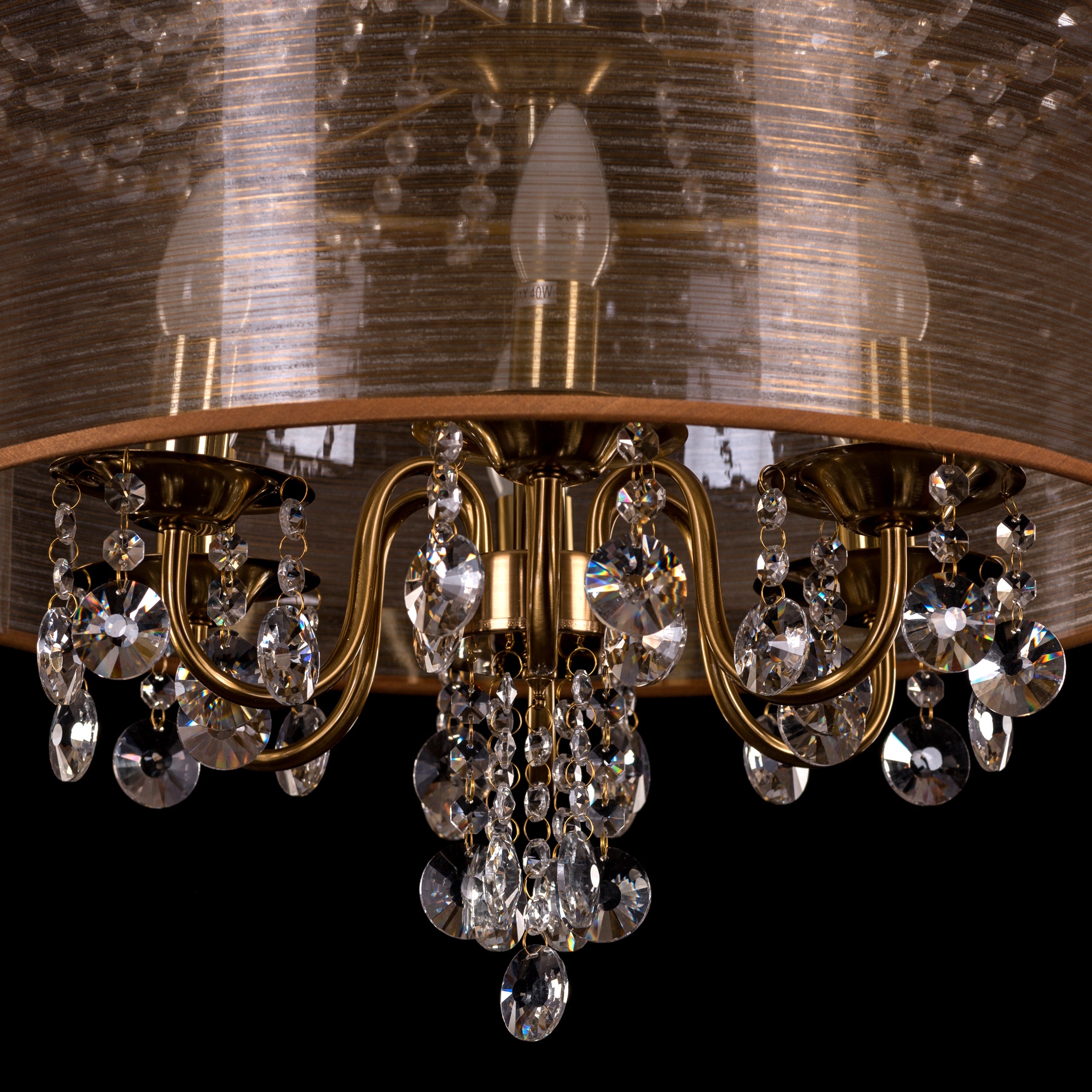 So In Love (Small, Gold) Crystal Chandelier