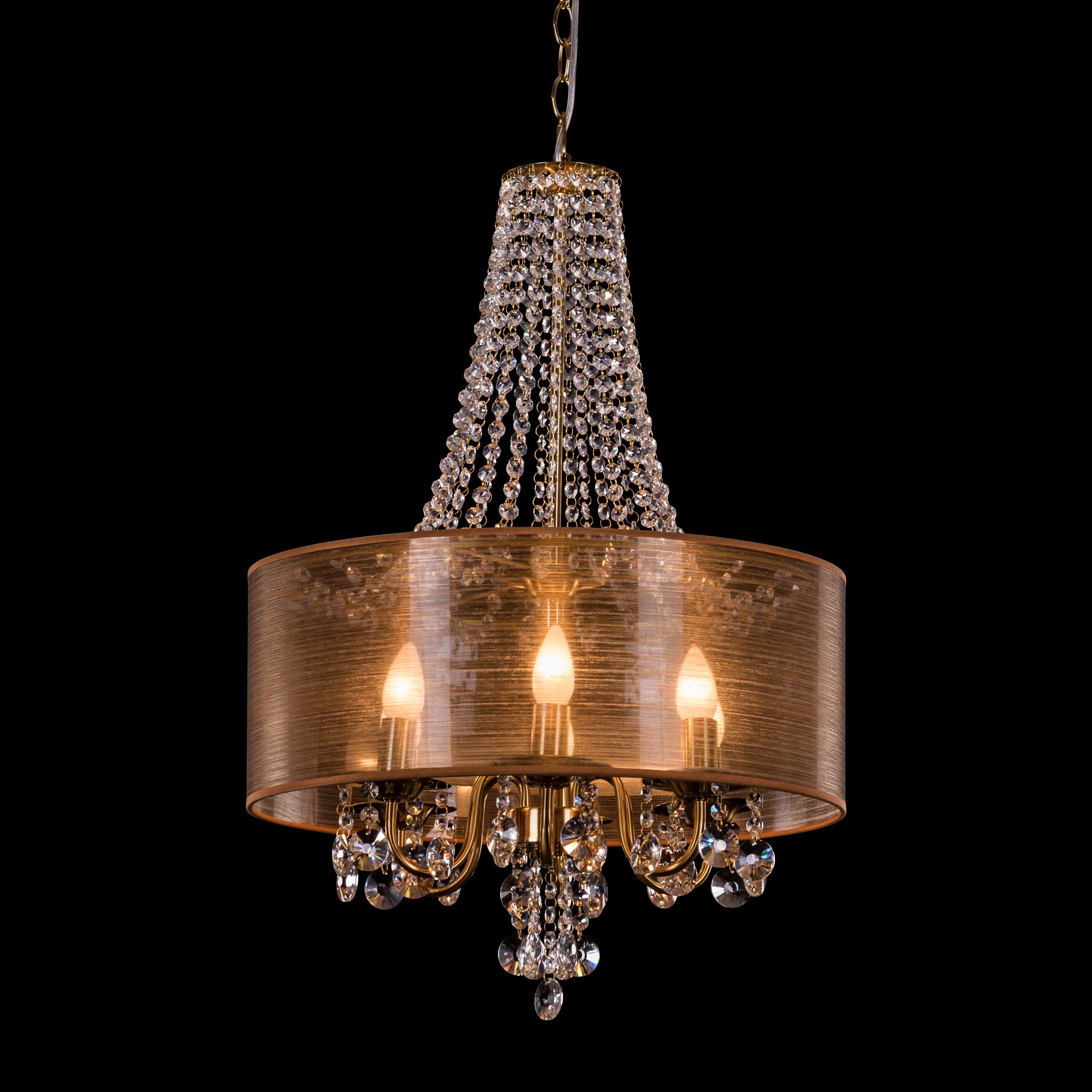 So In Love (Small, Gold) Crystal Chandelier