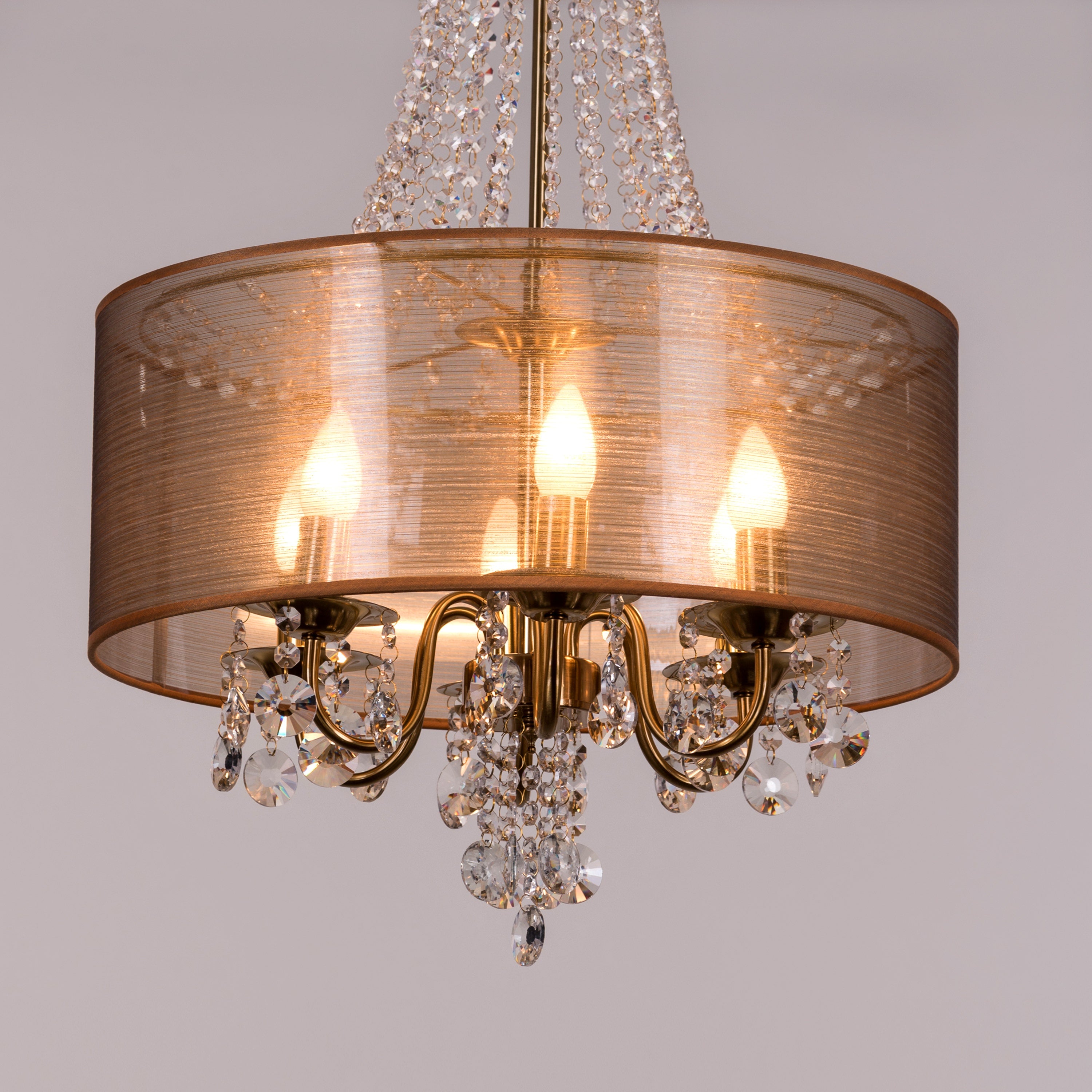 So In Love (Small, Gold) Crystal Chandelier