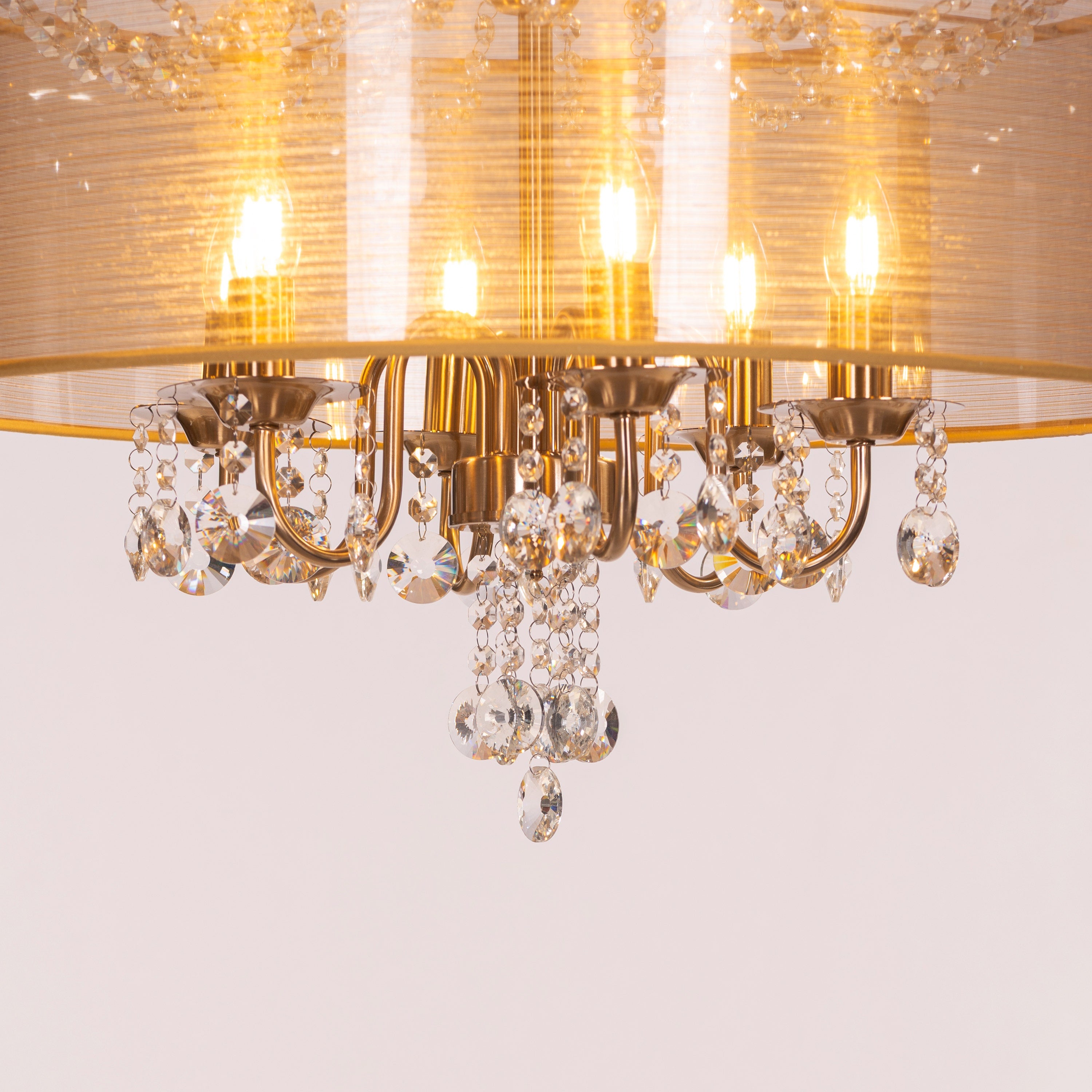 So In Love (Medium, Gold) Crystal Chandelier