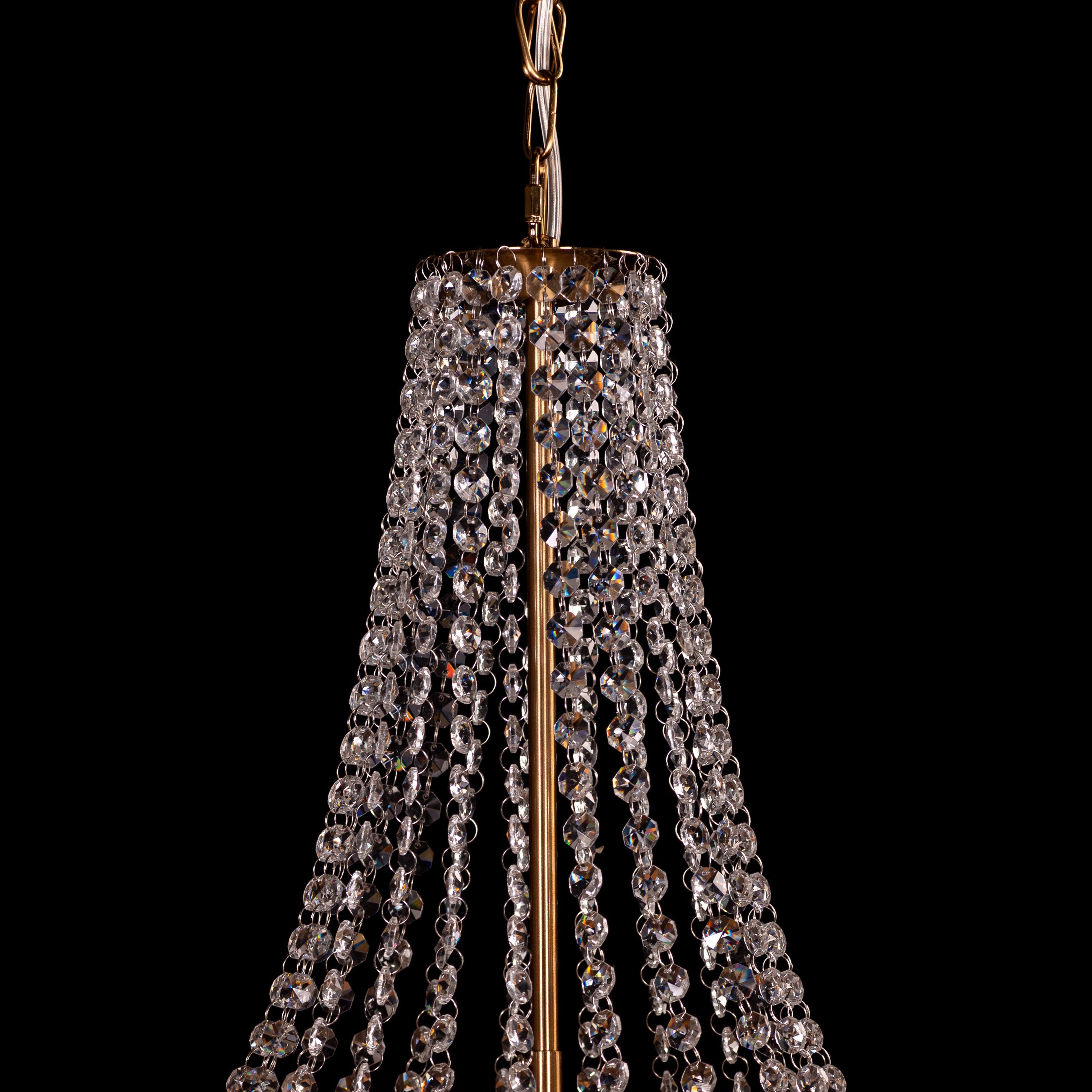 So In Love (Medium, Gold) Crystal Chandelier