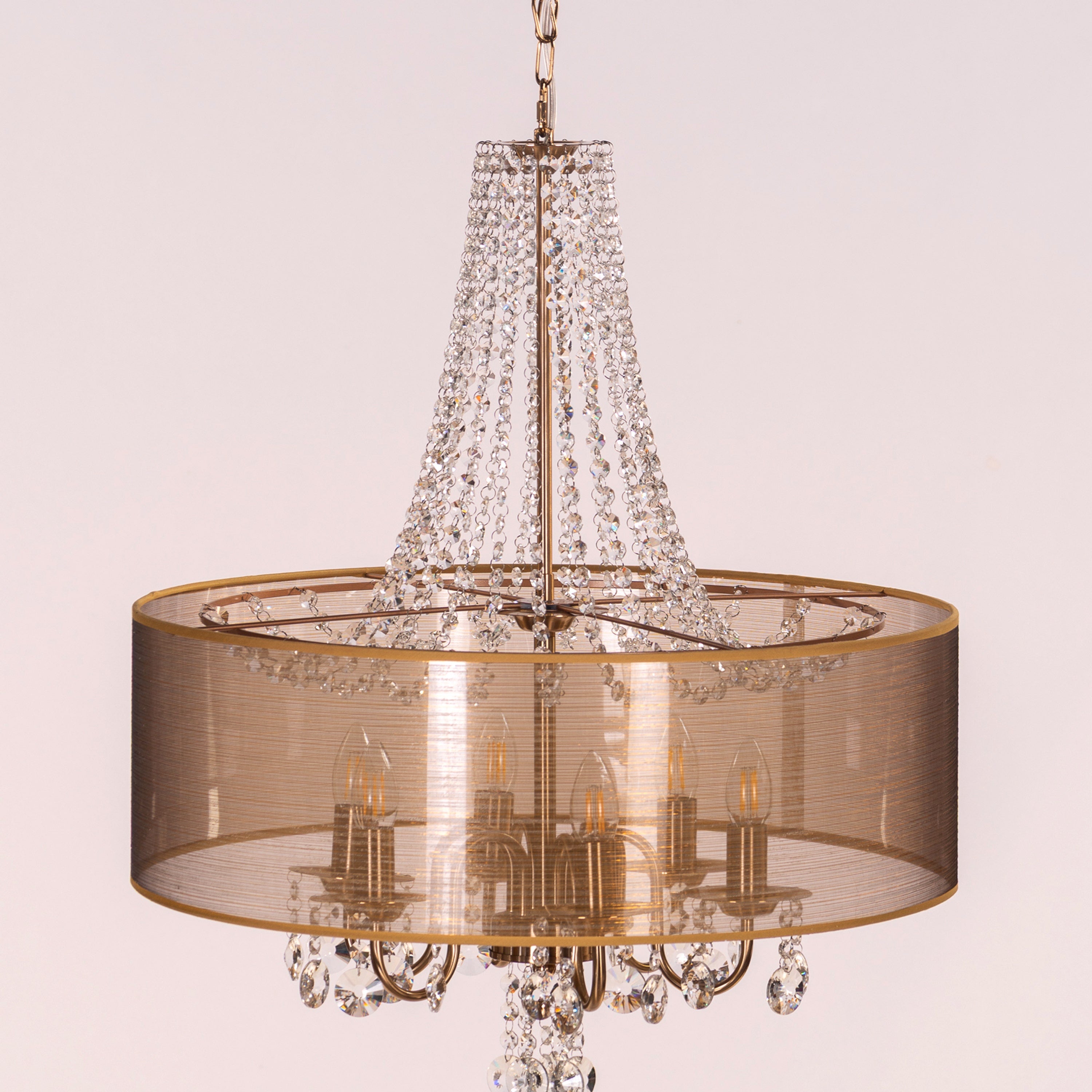 So In Love (Medium, Gold) Crystal Chandelier