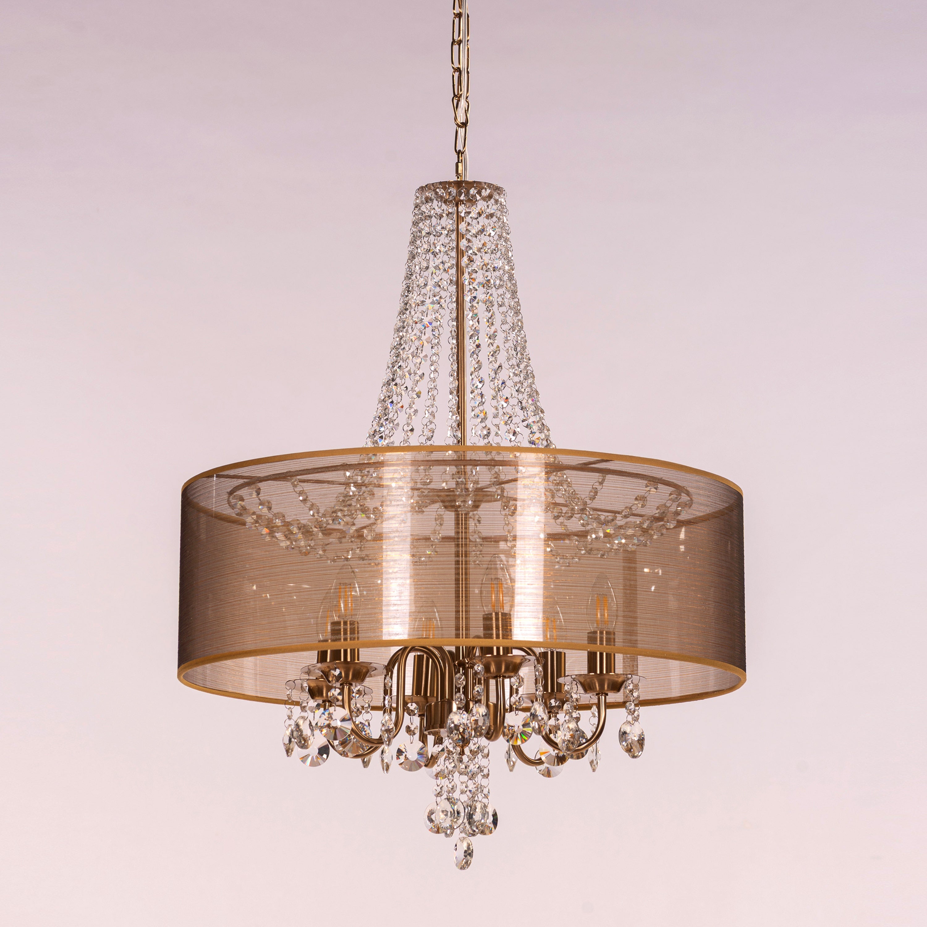 So In Love (Medium, Gold) Crystal Chandelier