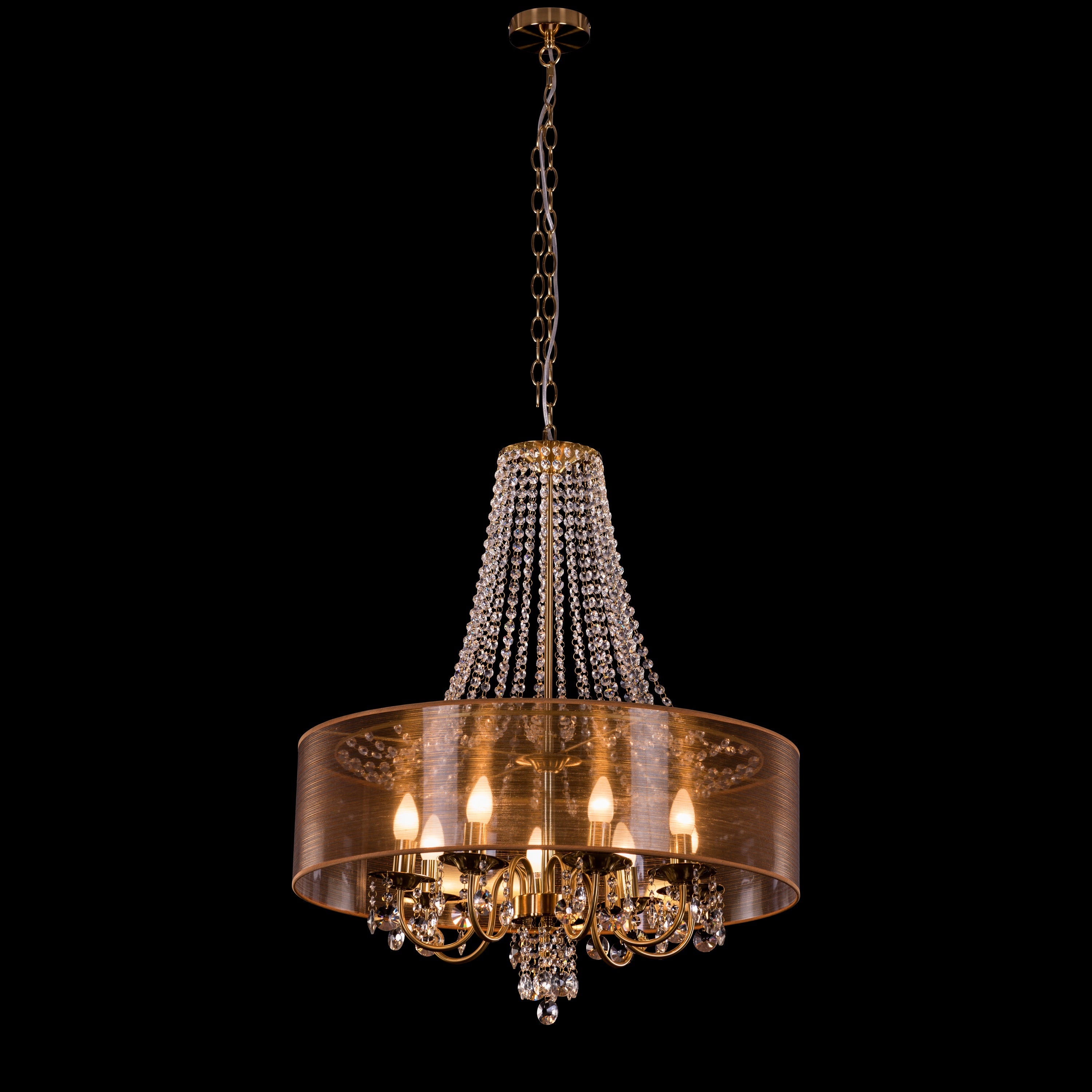 So In Love (Large, Gold) Crystal Chandelier