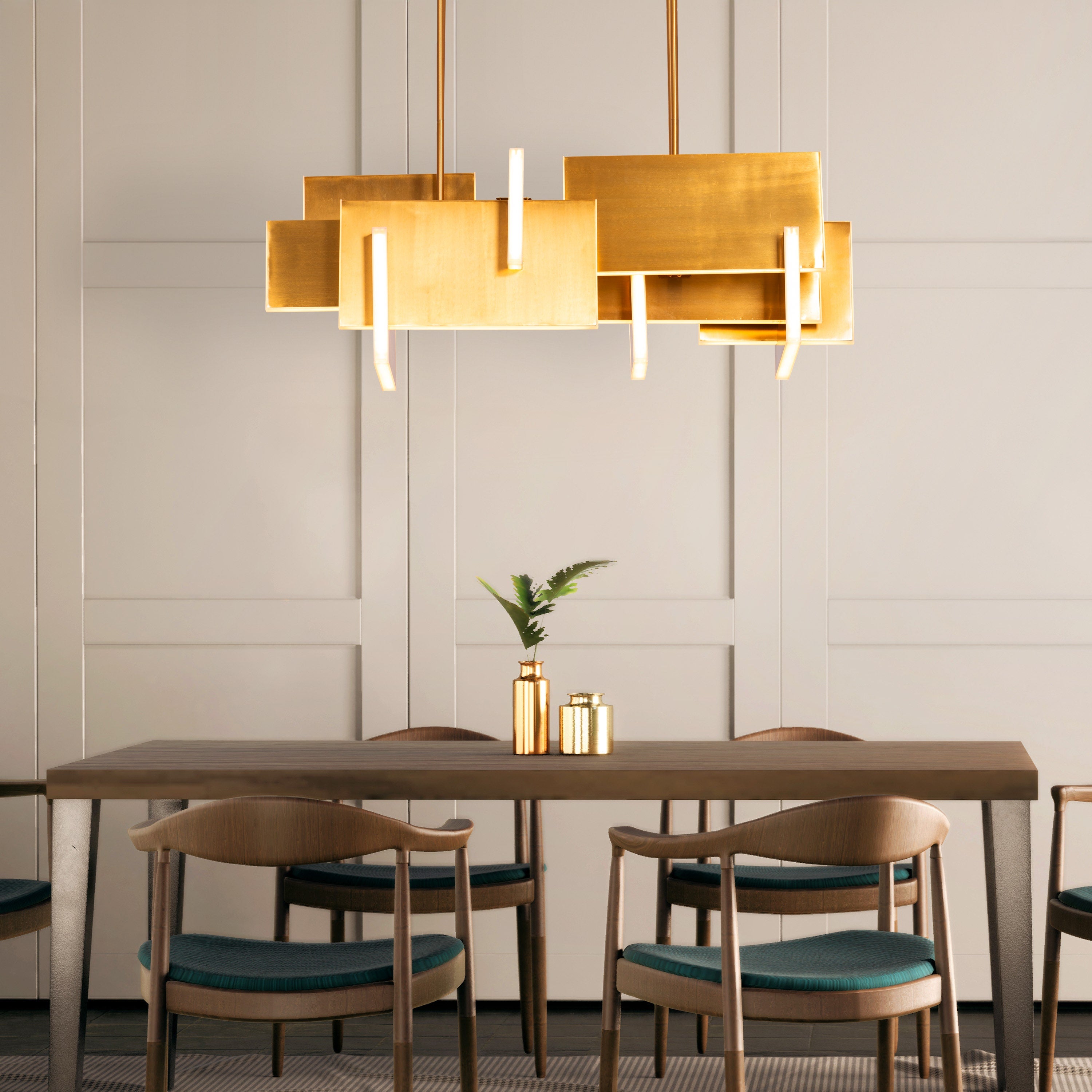 Fires Of Heaven (Medium, Grunge Gold, 3 Color Dimmable LED with Remote Control) Chandelier