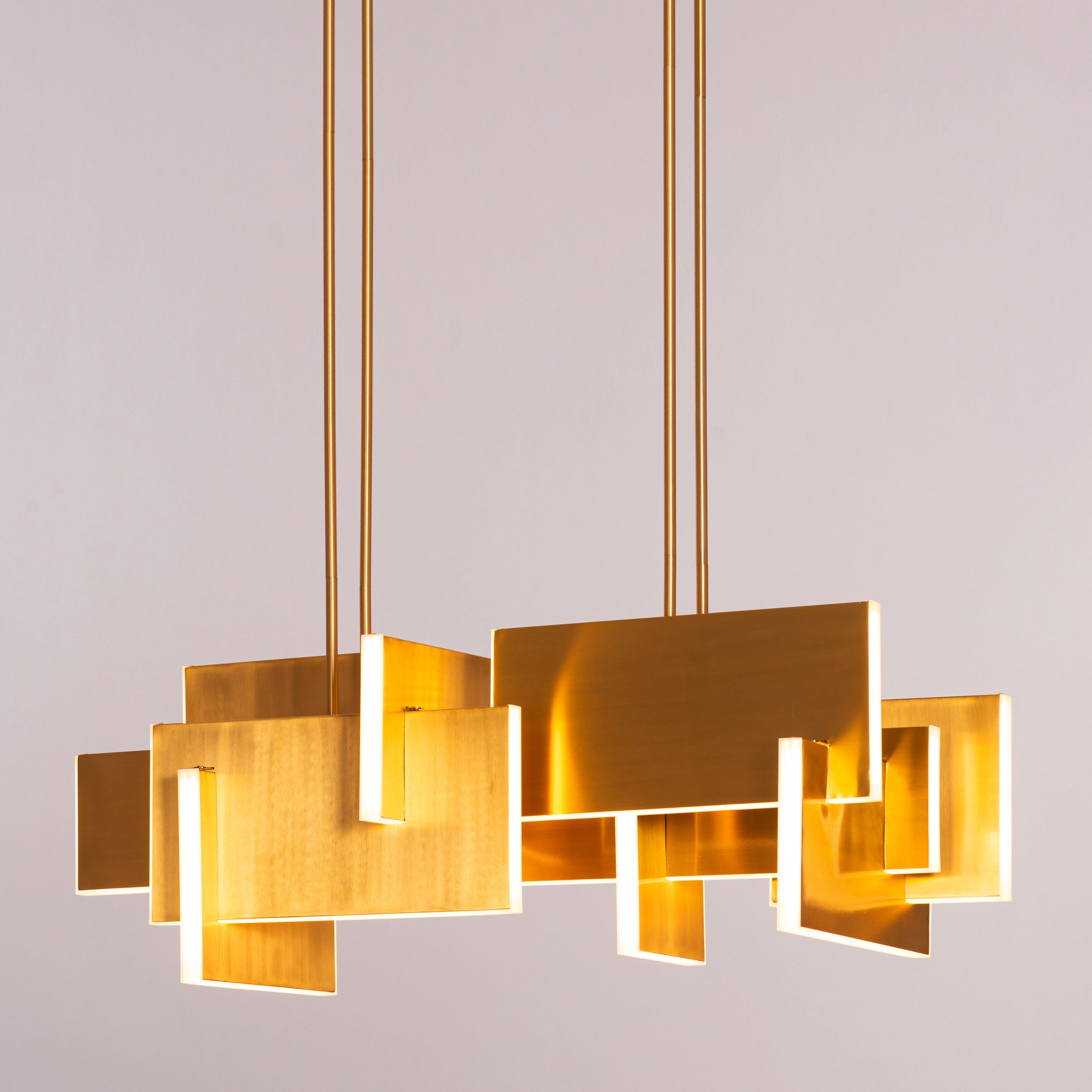 Fires Of Heaven (Medium, Grunge Gold, 3 Color Dimmable LED with Remote Control) Chandelier