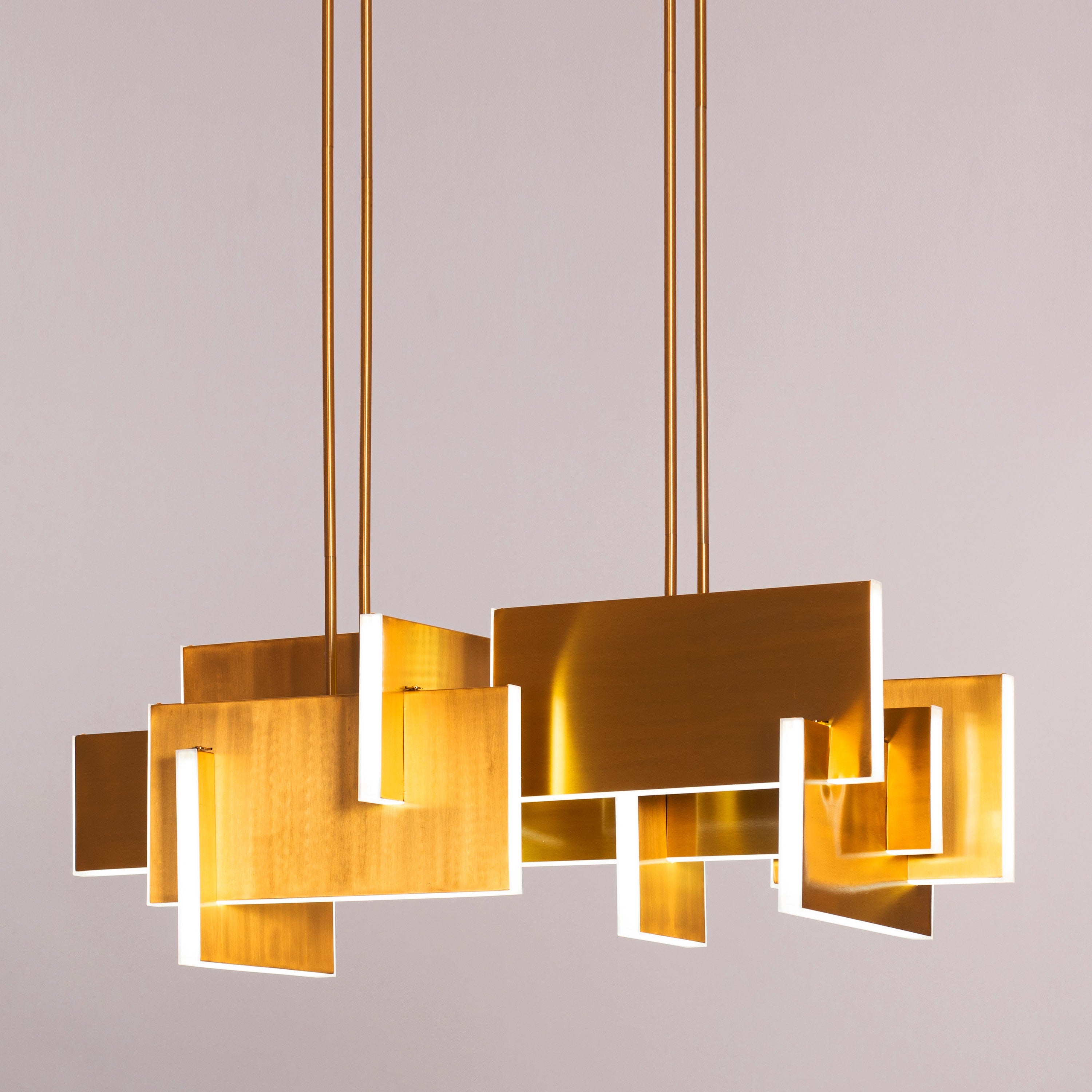 Fires Of Heaven (Medium, Grunge Gold, 3 Color Dimmable LED with Remote Control) Chandelier