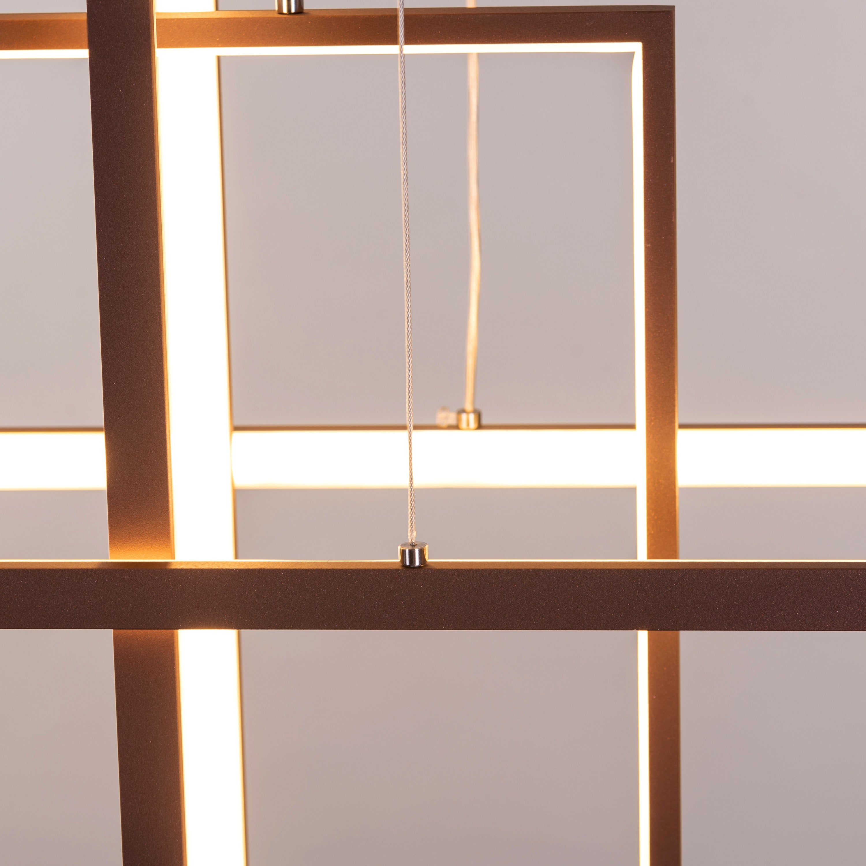 Memory Lane (Large, Brown, Dimmable LED with Remote Control) Chandelier