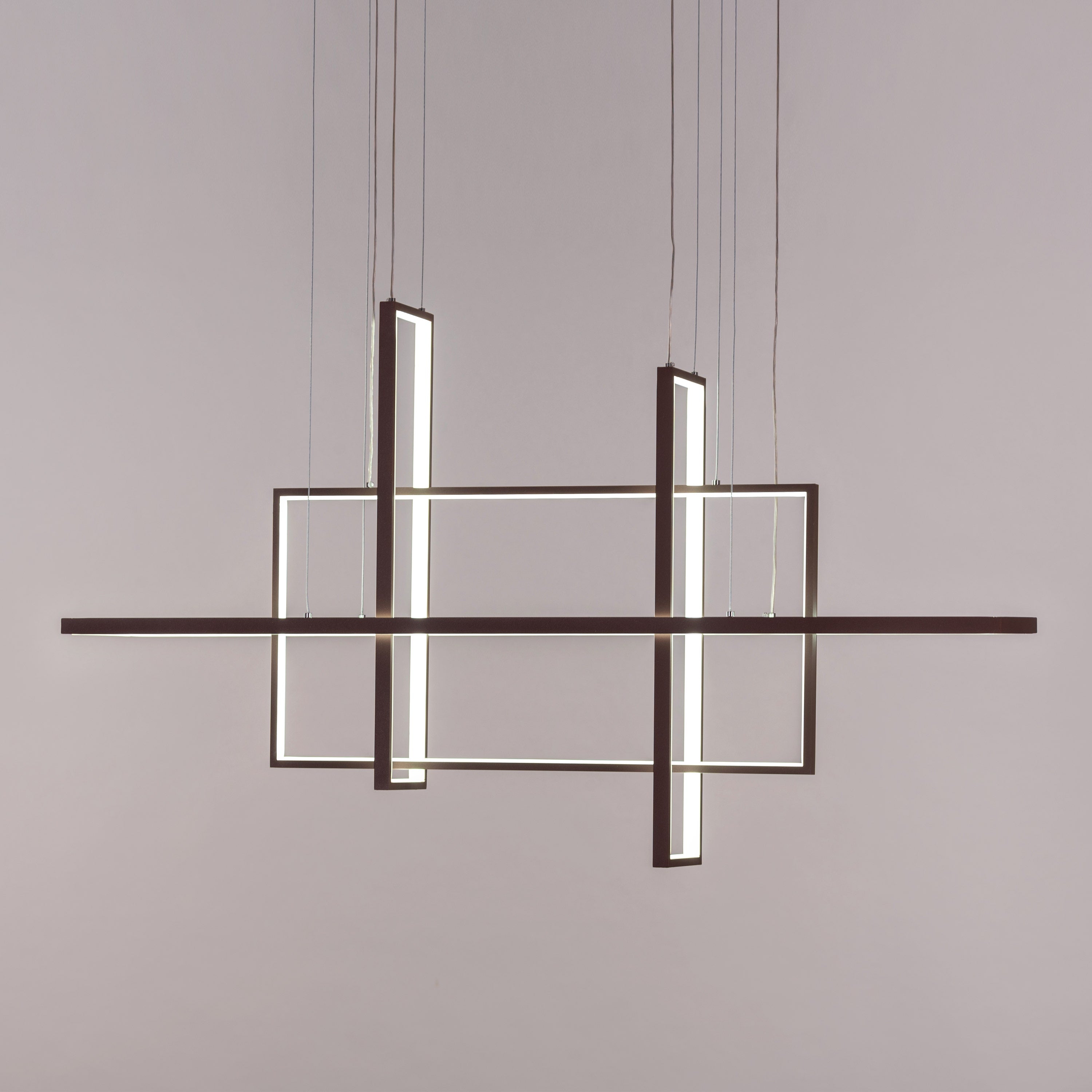 Memory Lane (Large, Brown, Dimmable LED with Remote Control) Chandelier