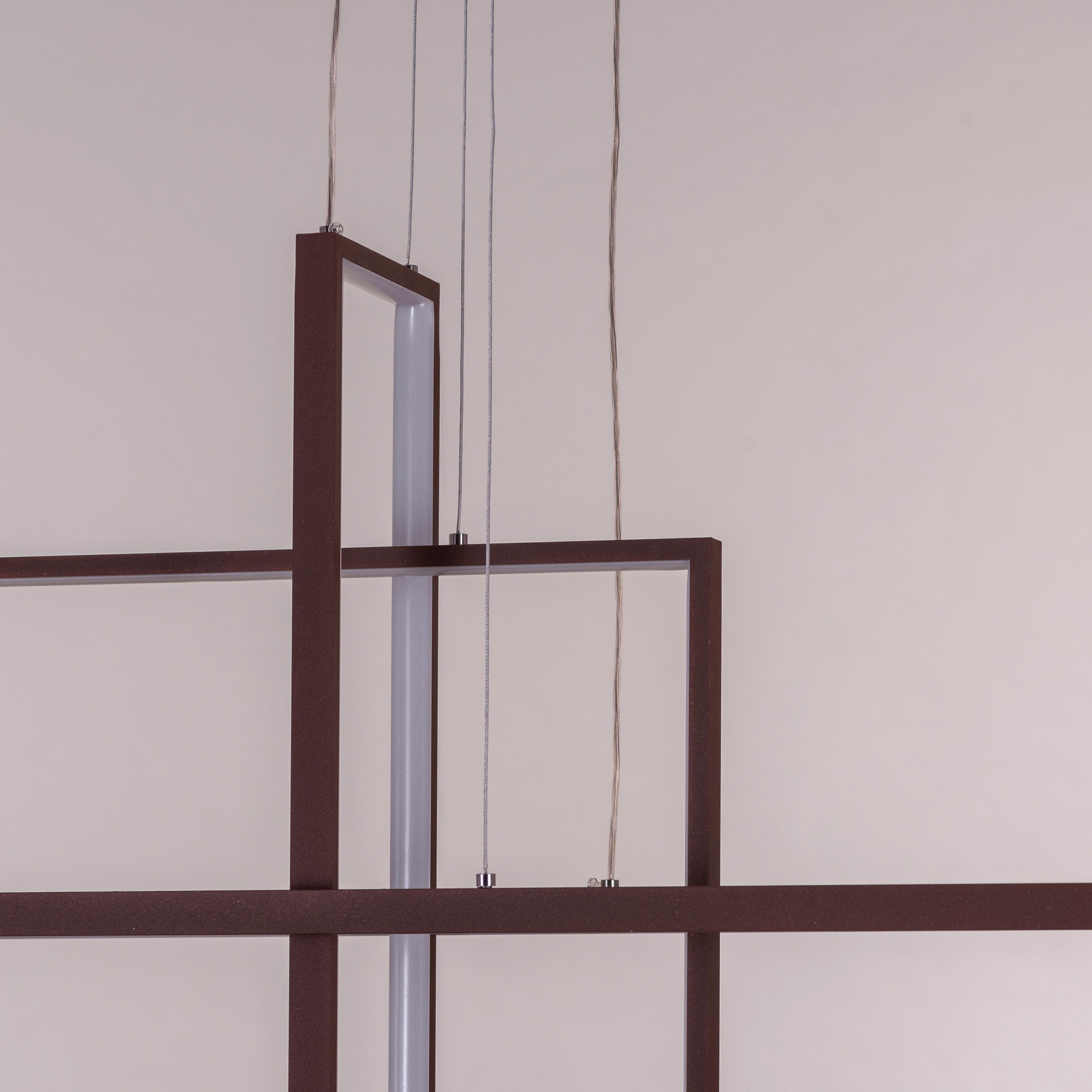 Memory Lane (Large, Brown, Dimmable LED with Remote Control) Chandelier