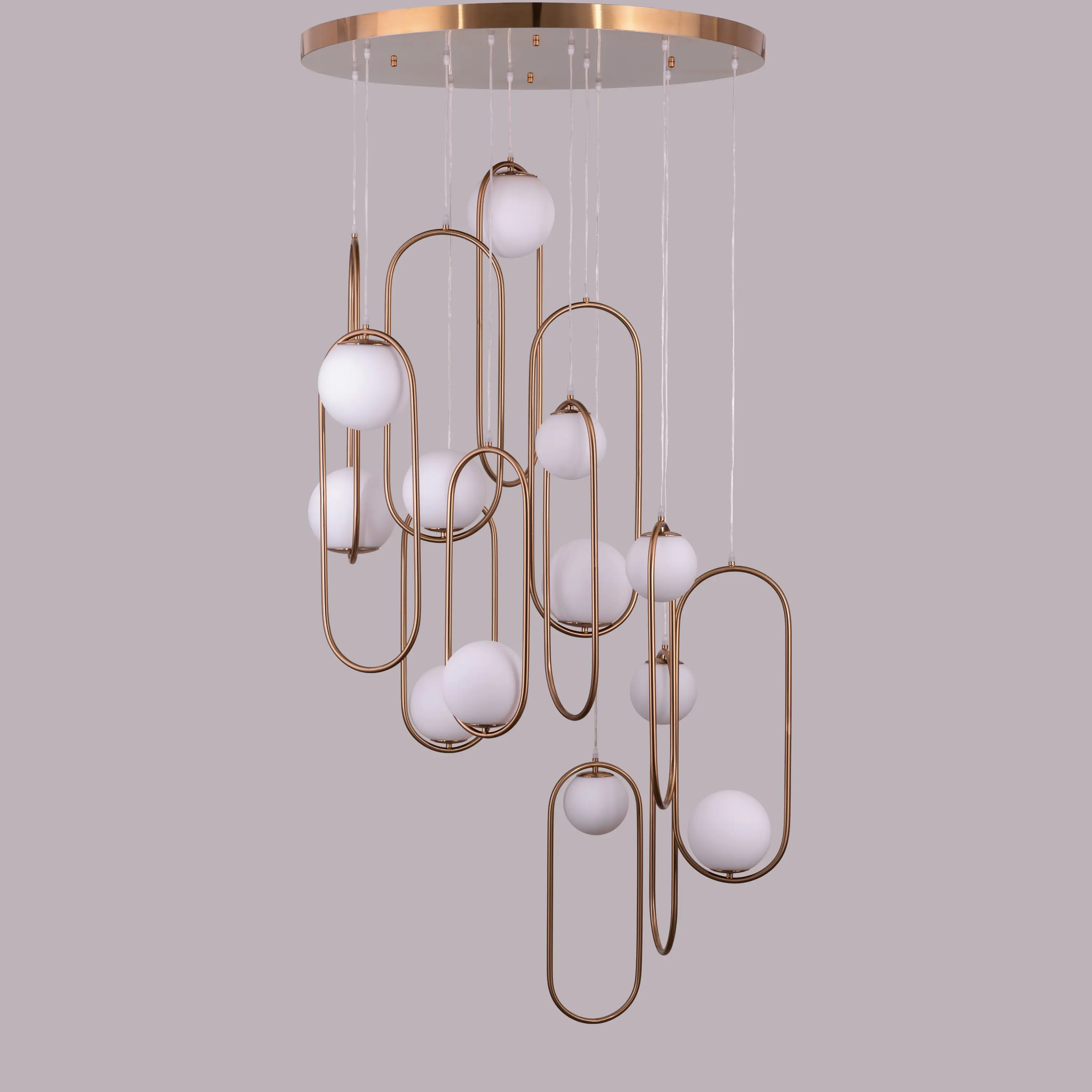 April In Paris (Large, Gold) Double Height Chandelier