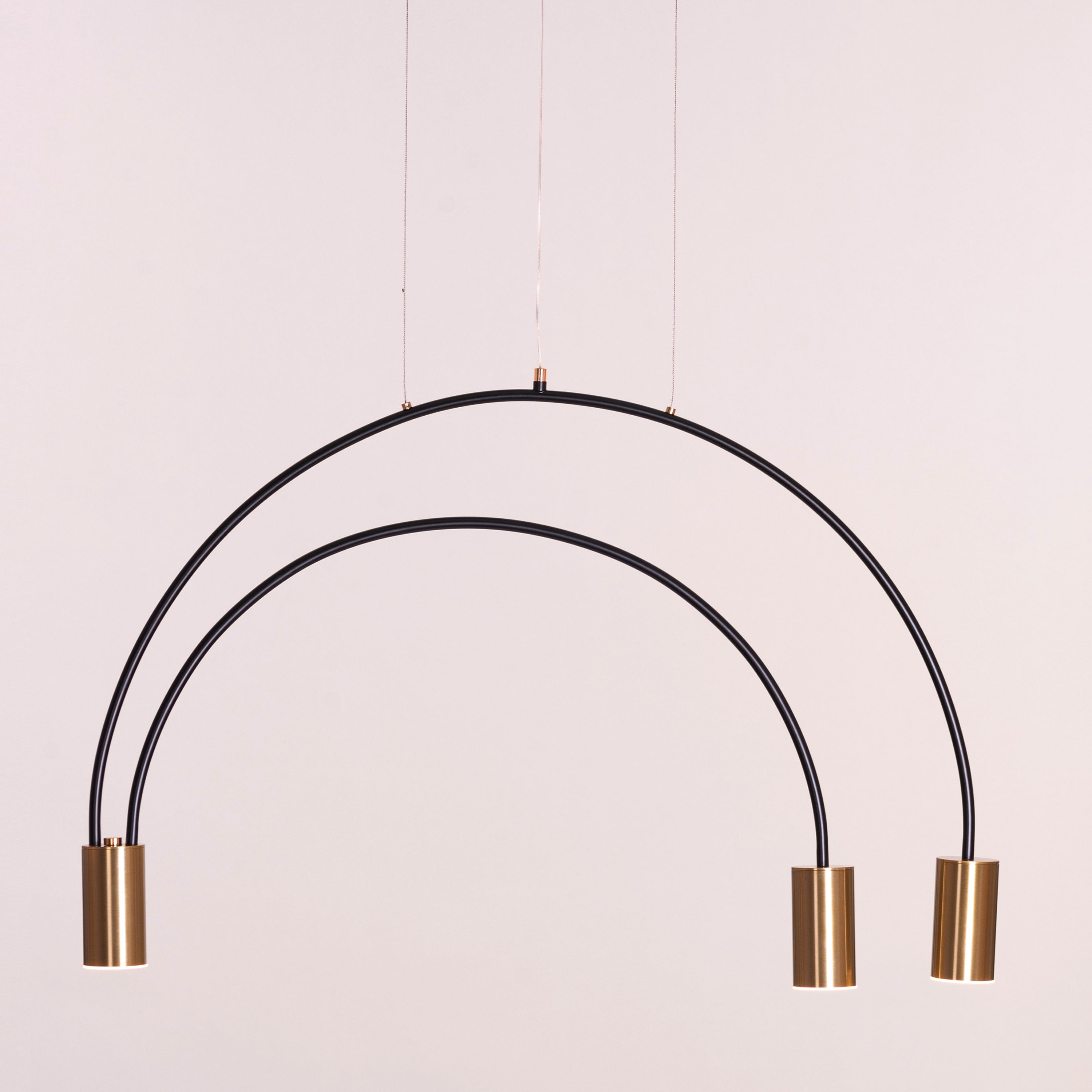 New Season (Black, Gold, Built-In LED) Pendant Light