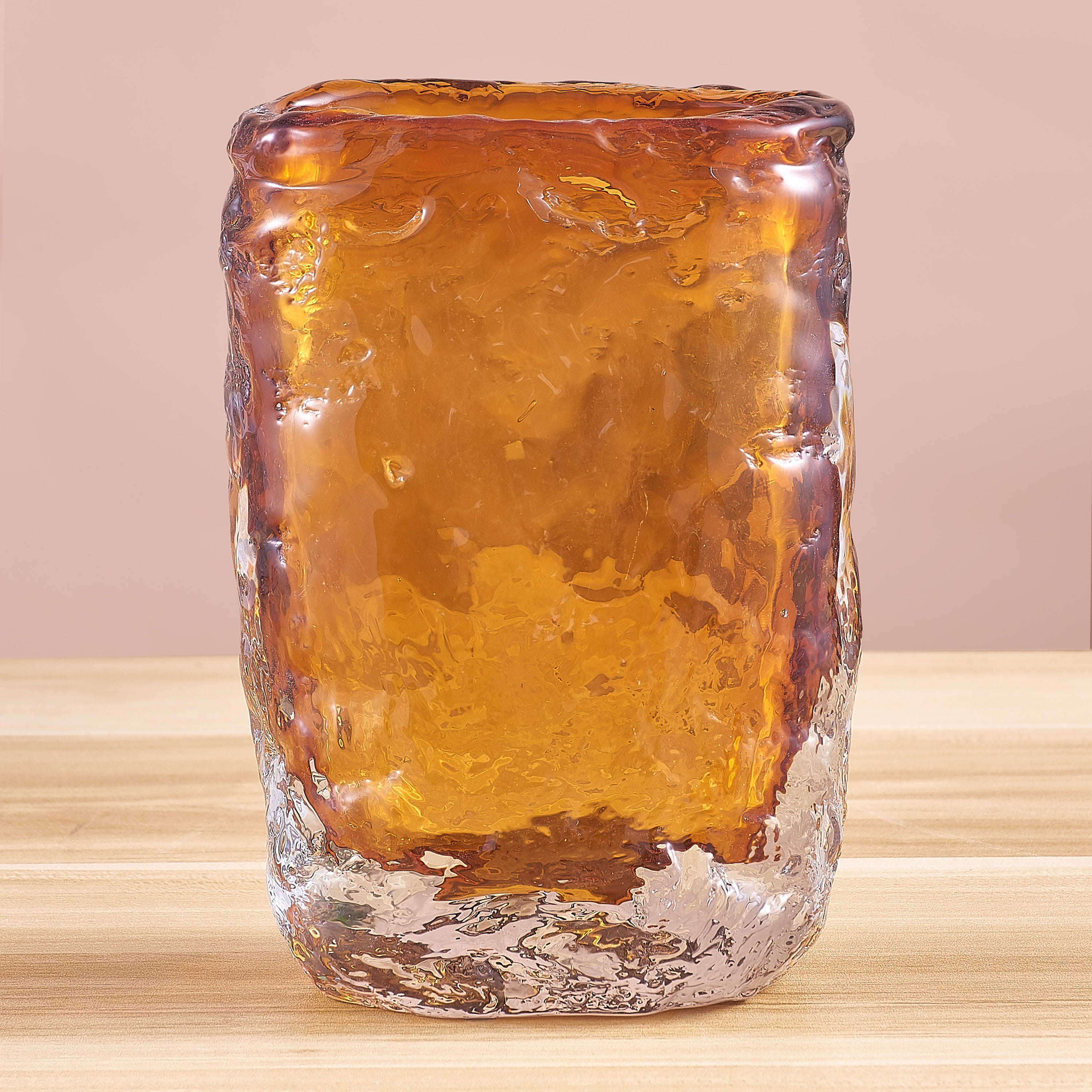 Hidden Heart (Orange,Medium) Glass