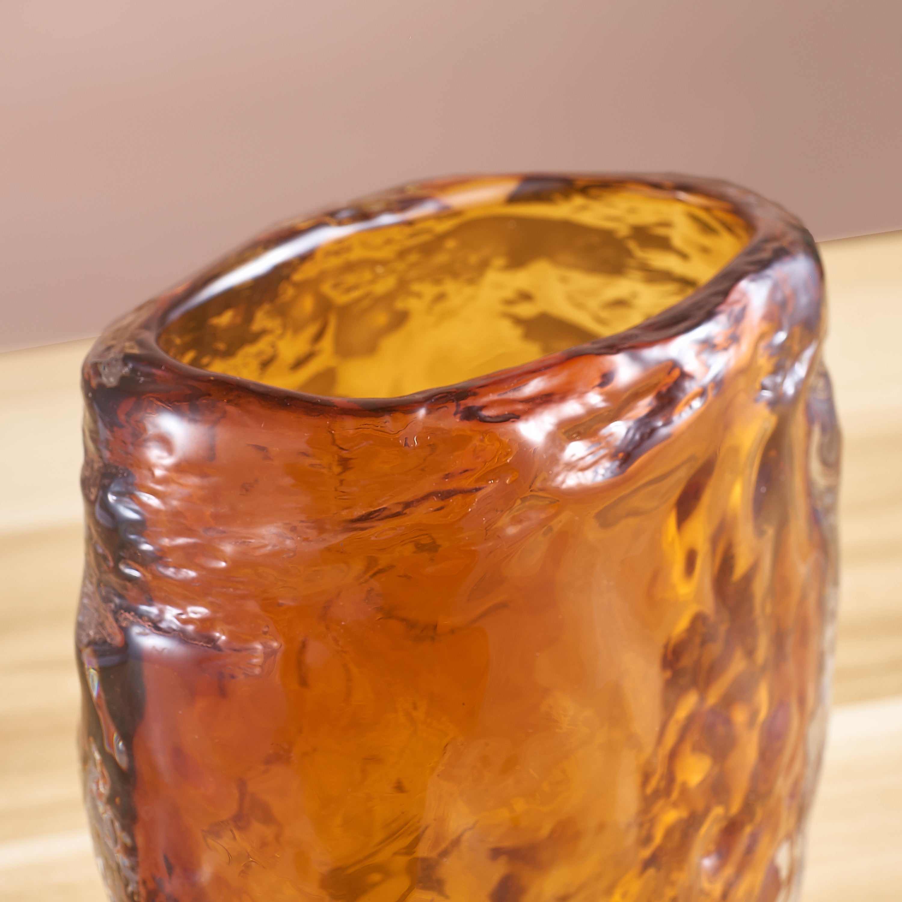 Hidden Heart (Orange) Glass