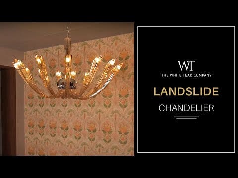 Landslide (Large, Brown) Glass Chandelier