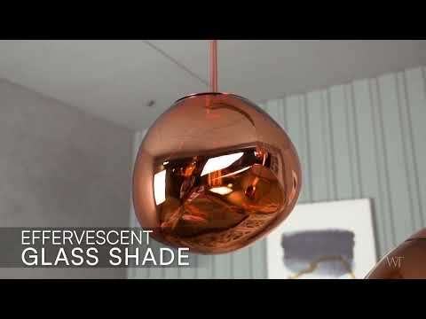 Ongoing Love (Small, Copper) Glass Pendant Light