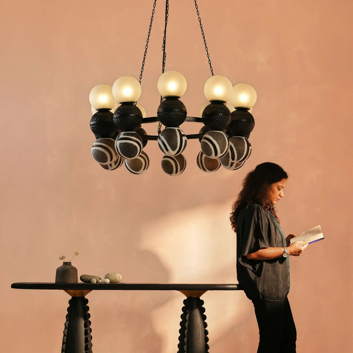 Dance With The Moon Chandelier Handmade By Yaahvi