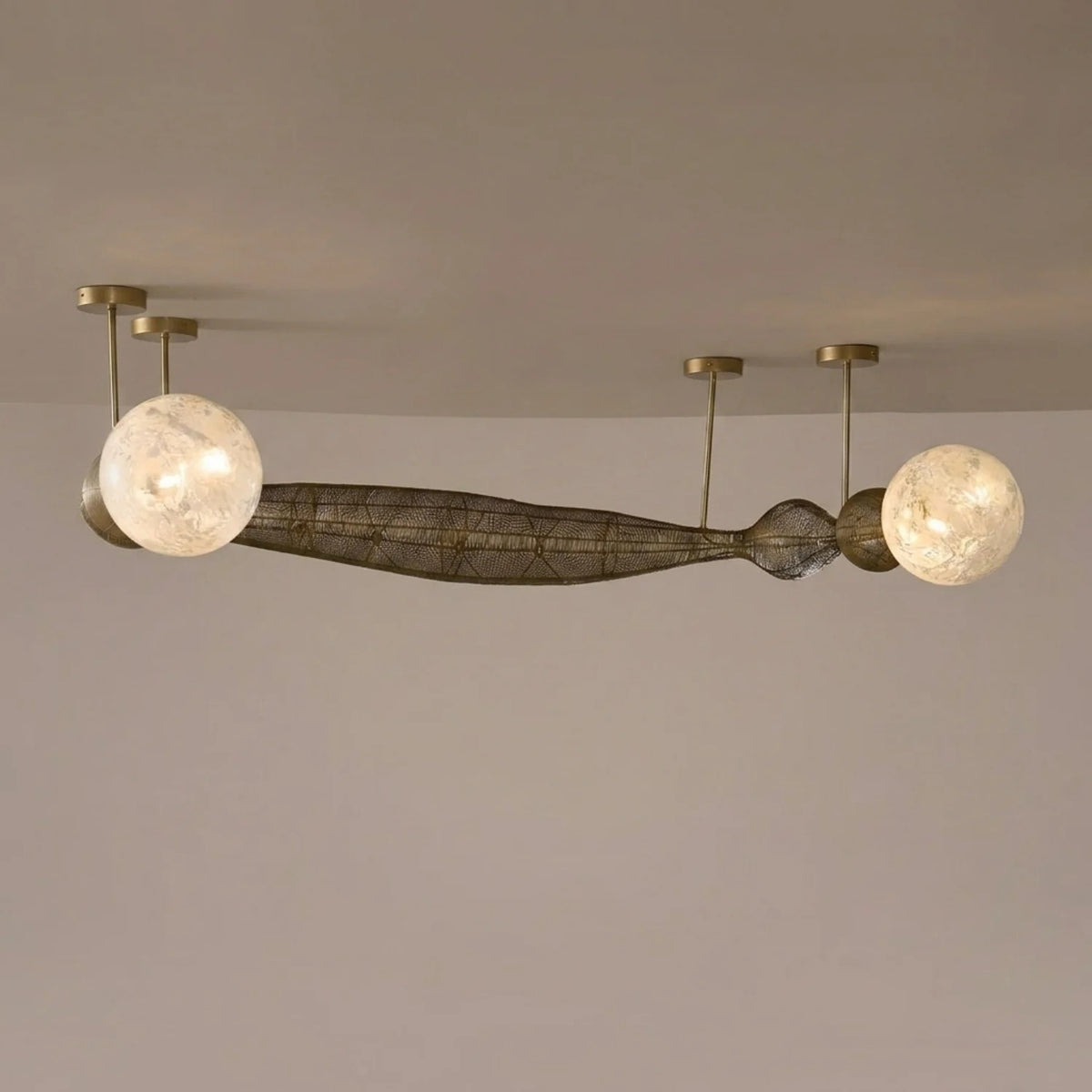 Pearls of Light Chandelier Handmade By Yaahvi