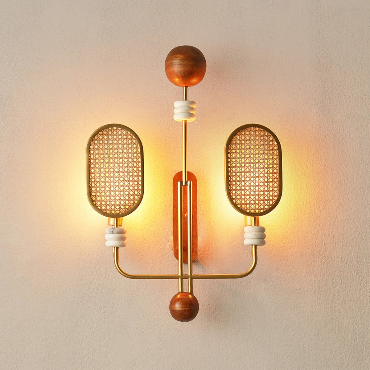 Duet In Brass Wall Light Handmade By Yaahvi