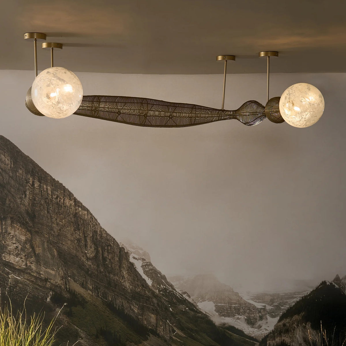 Pearls of Light Chandelier Handmade By Yaahvi