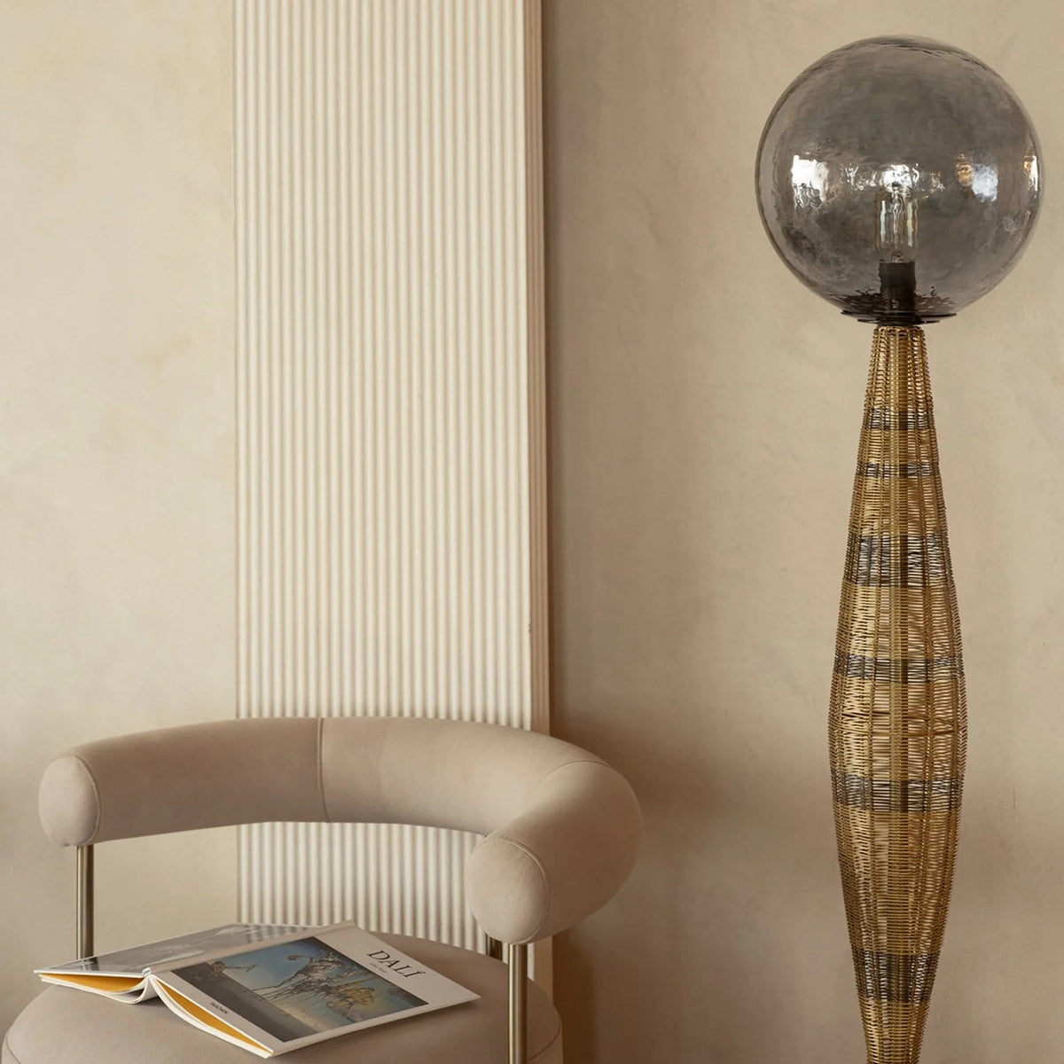 Shadow & Stone Floor Lamp Handmade By Yaahvi