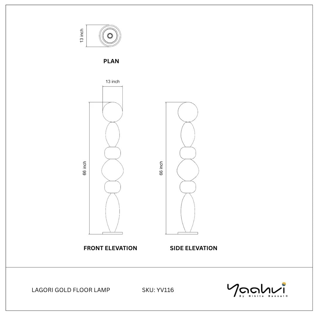 Luminous Odyssey Floor Lamp Handmade By Yaahvi