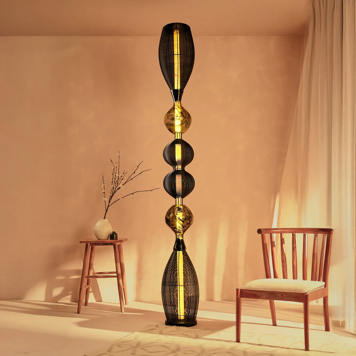 The Art Of Glow Floor Lamp Handmade By Yaahvi