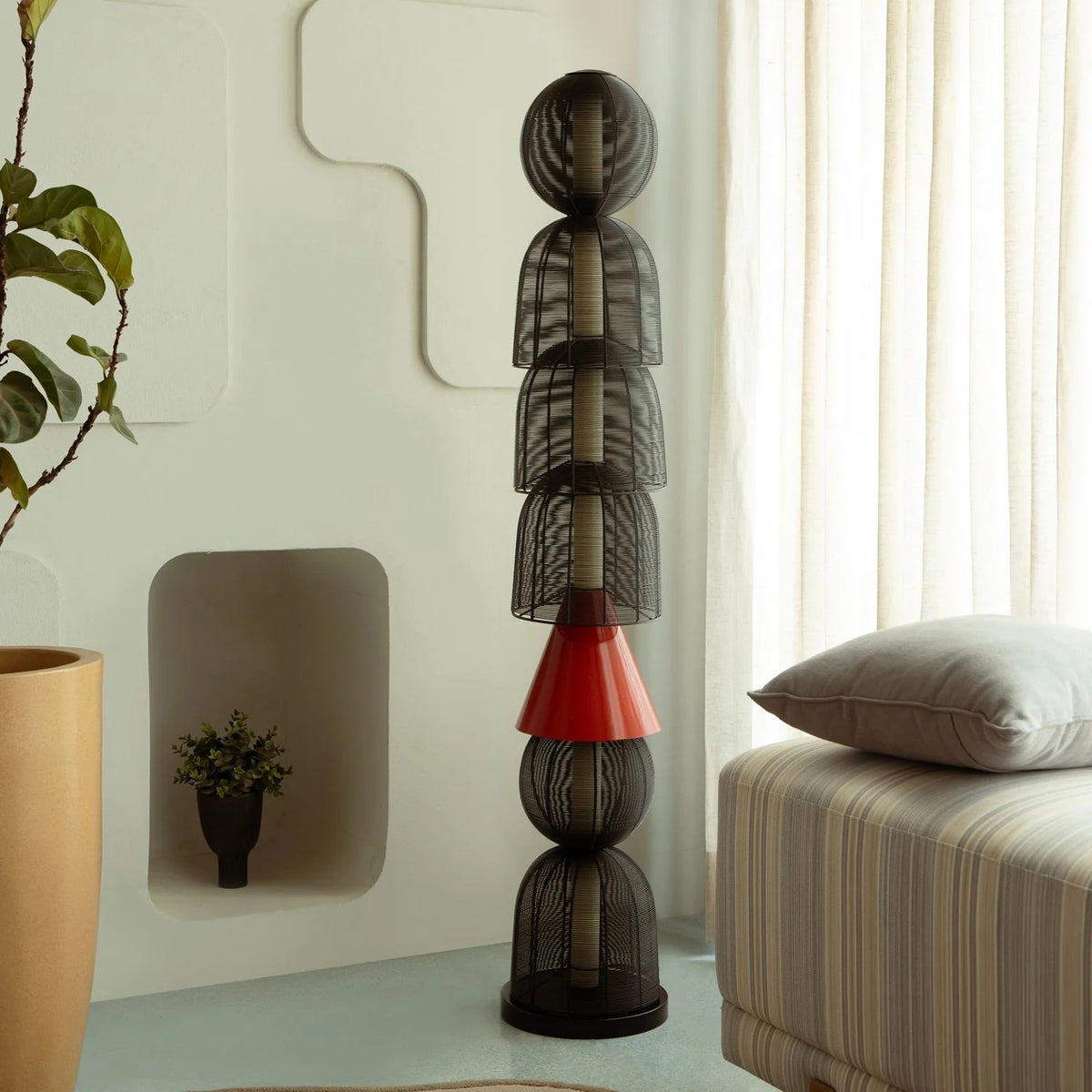 The Silent Form Floor Lamp Handmade By Yaahvi