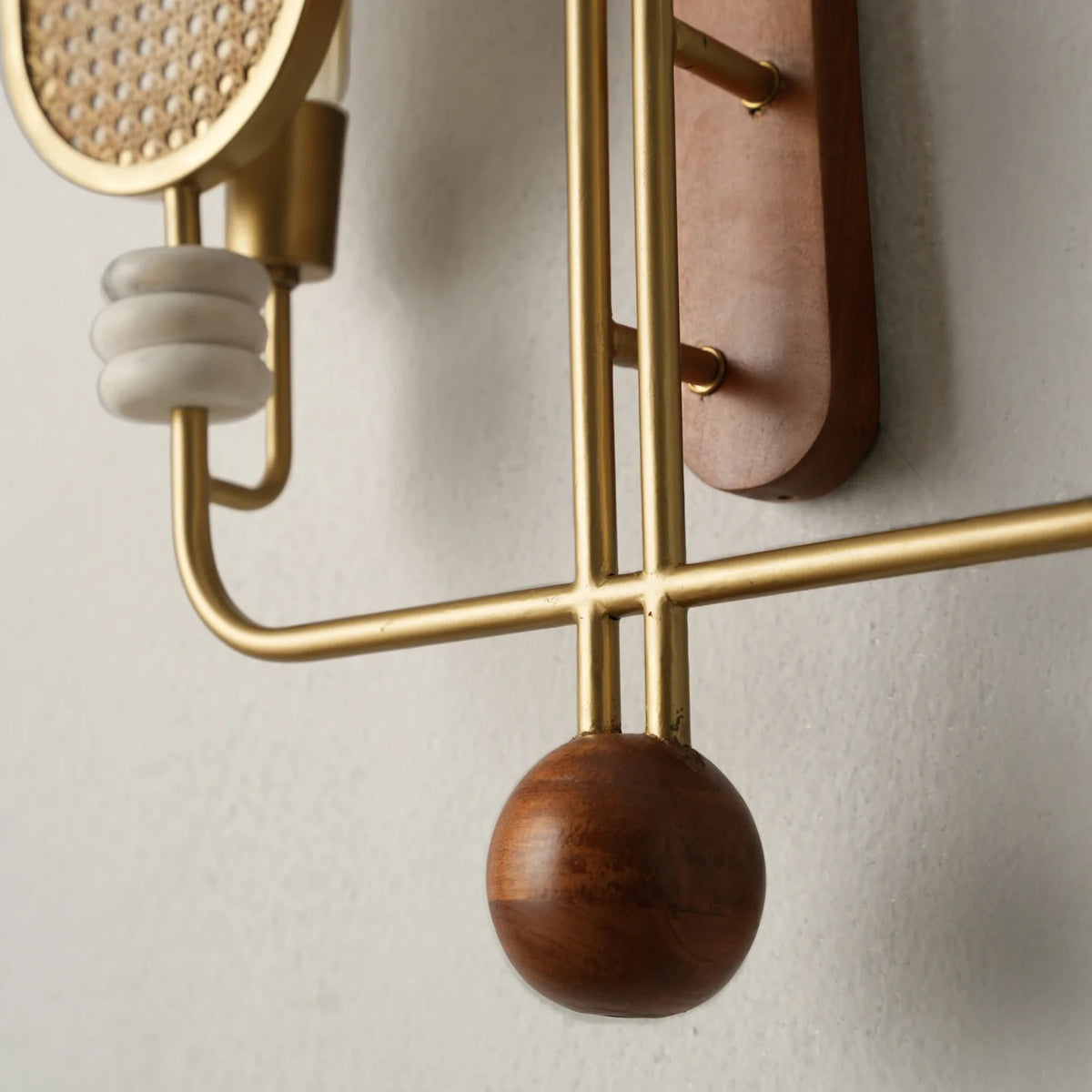 Duet In Brass Wall Light Handmade By Yaahvi