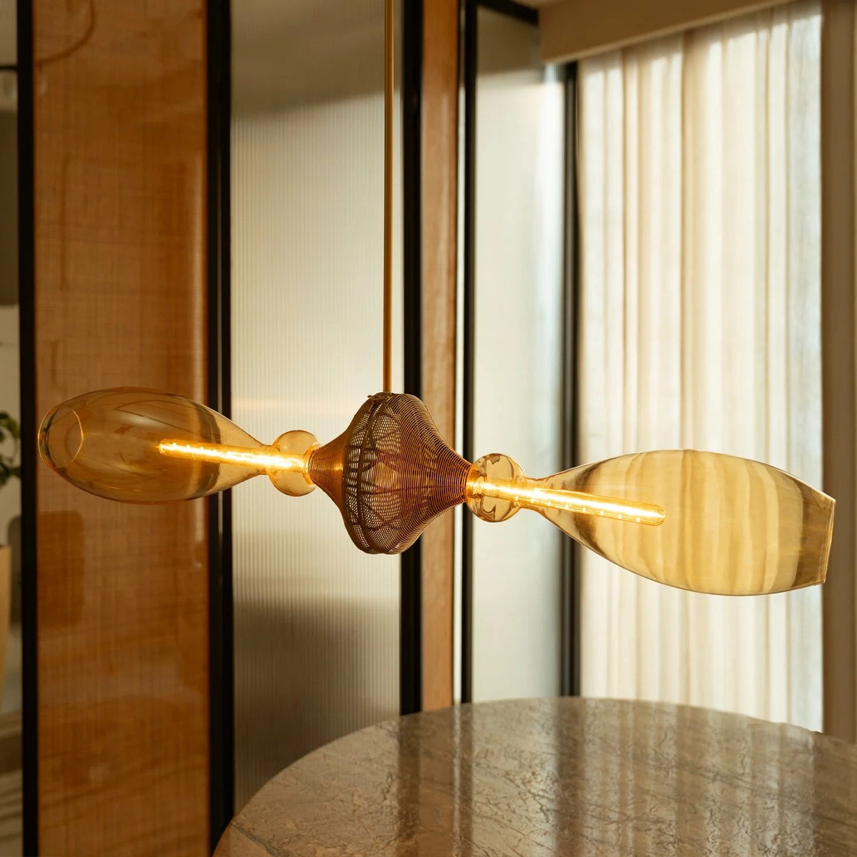 Golden Reverie Chandelier Handmade By Yaahvi