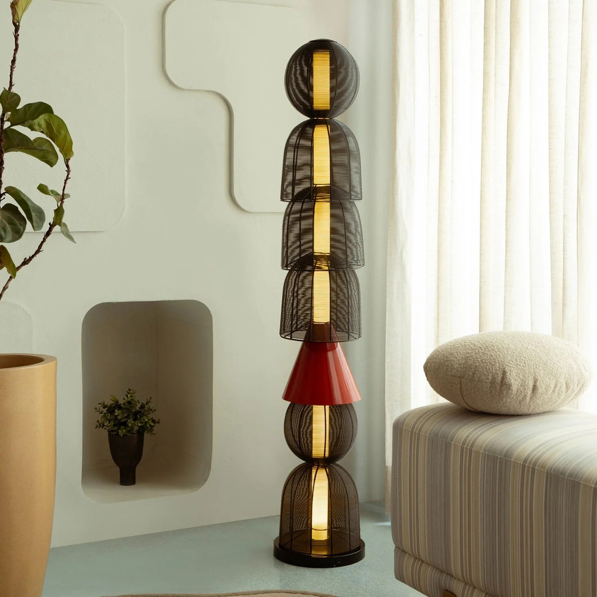 The Silent Form Floor Lamp Handmade By Yaahvi