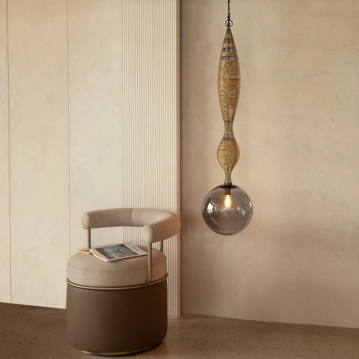 Golden Alchemy Pendant Light Handmade By Yaahvi