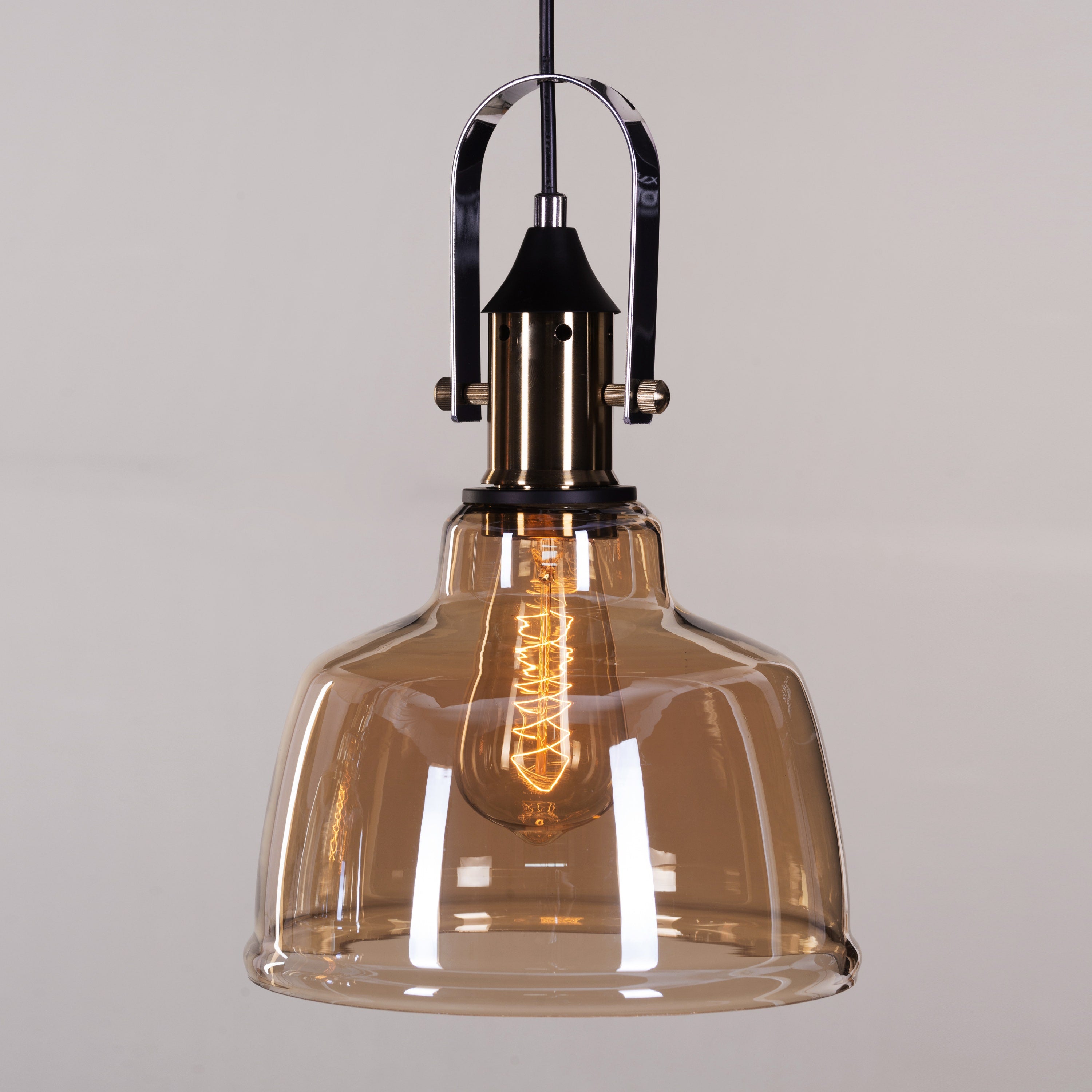 Royal Tea (Amber) Glass Pendant Light