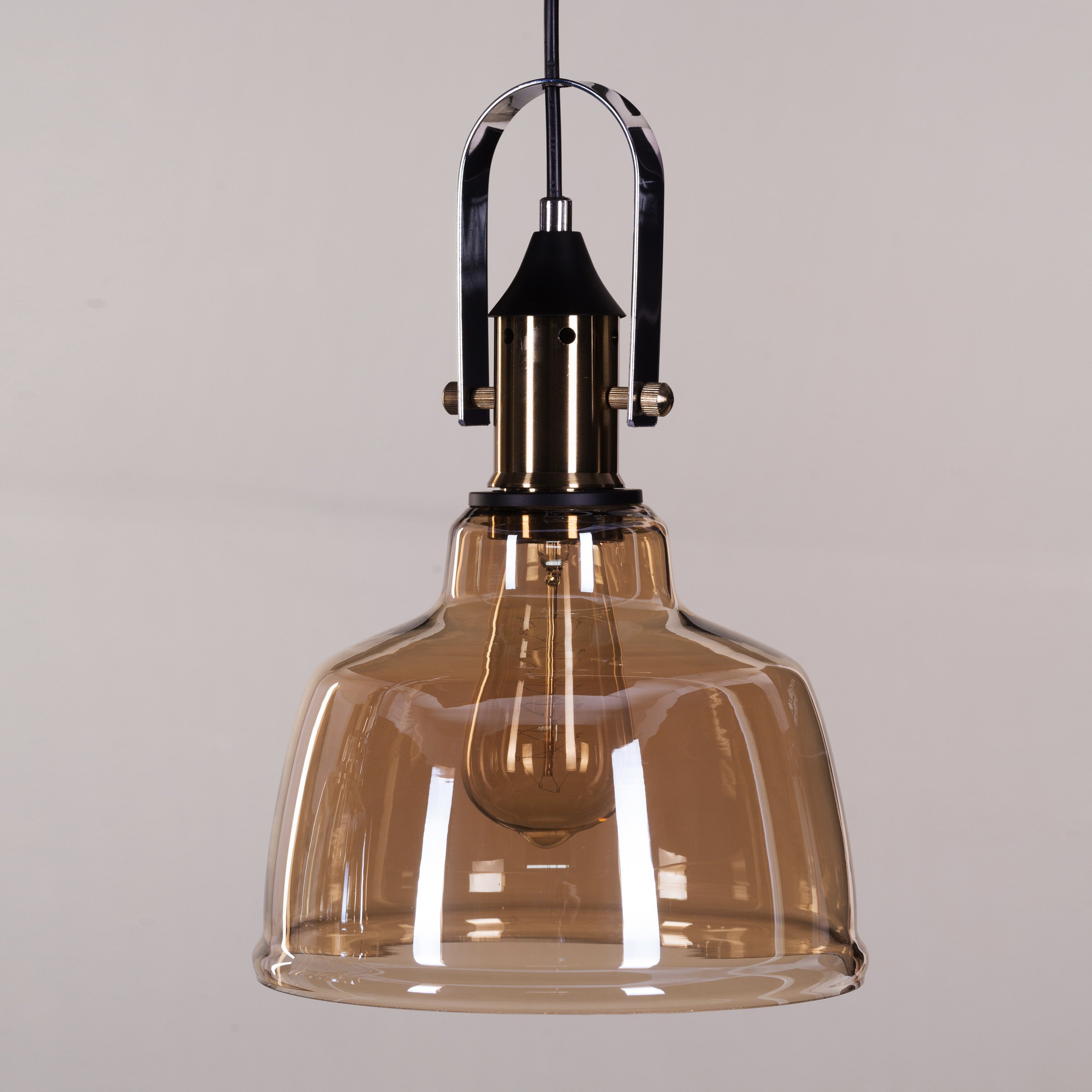 Royal Tea (Amber) Glass Pendant Light