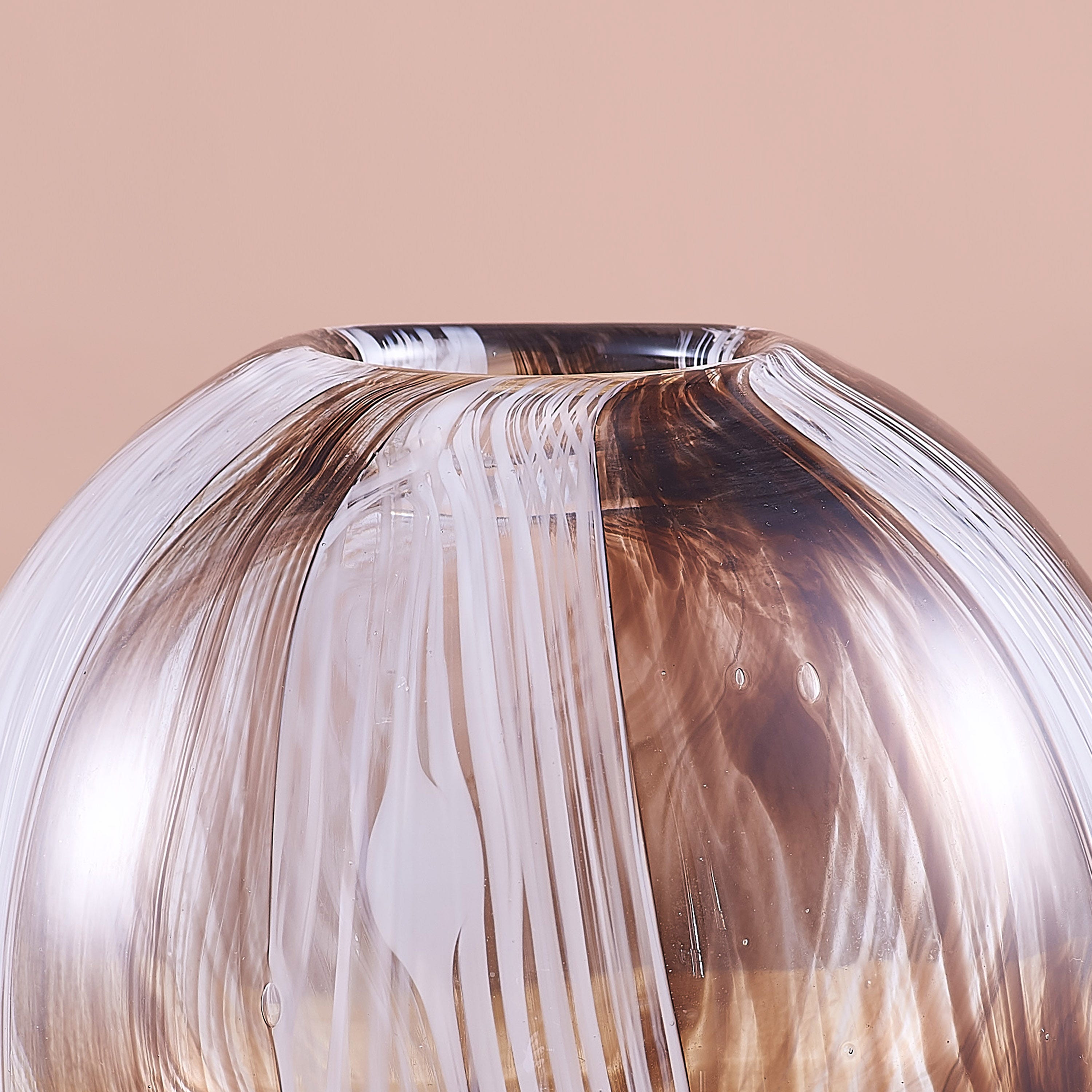 Proof is In The Pudding (Brown/White, Small) Glass