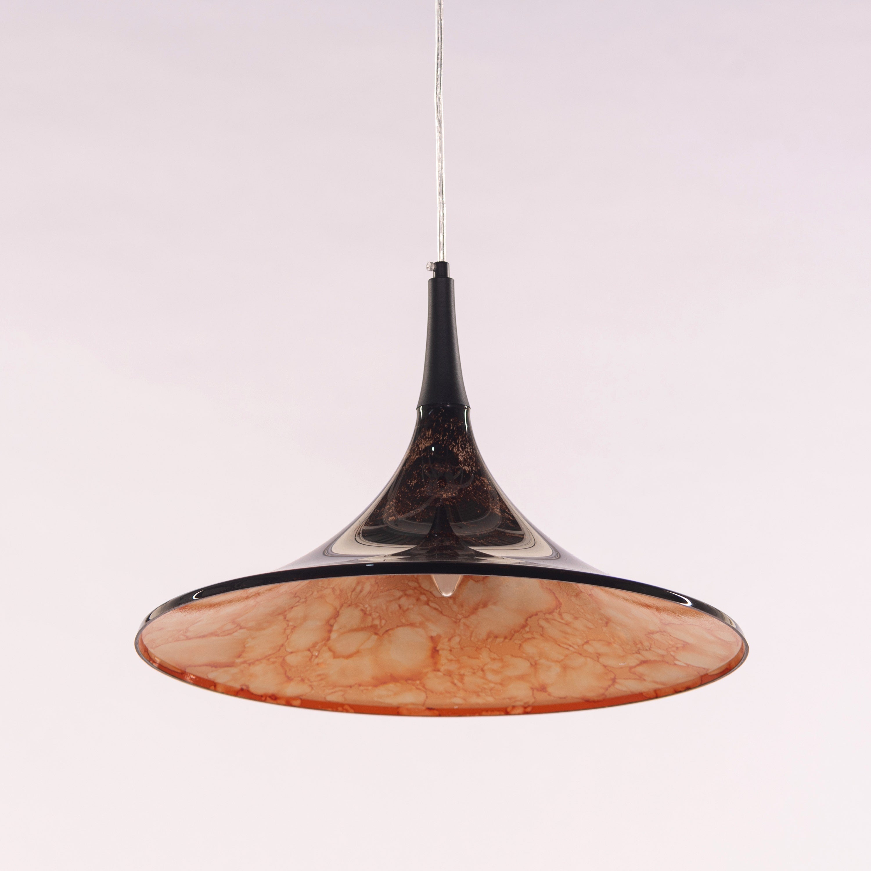 Vintage Valor (Black, Brown) Acrylic Pendant Light