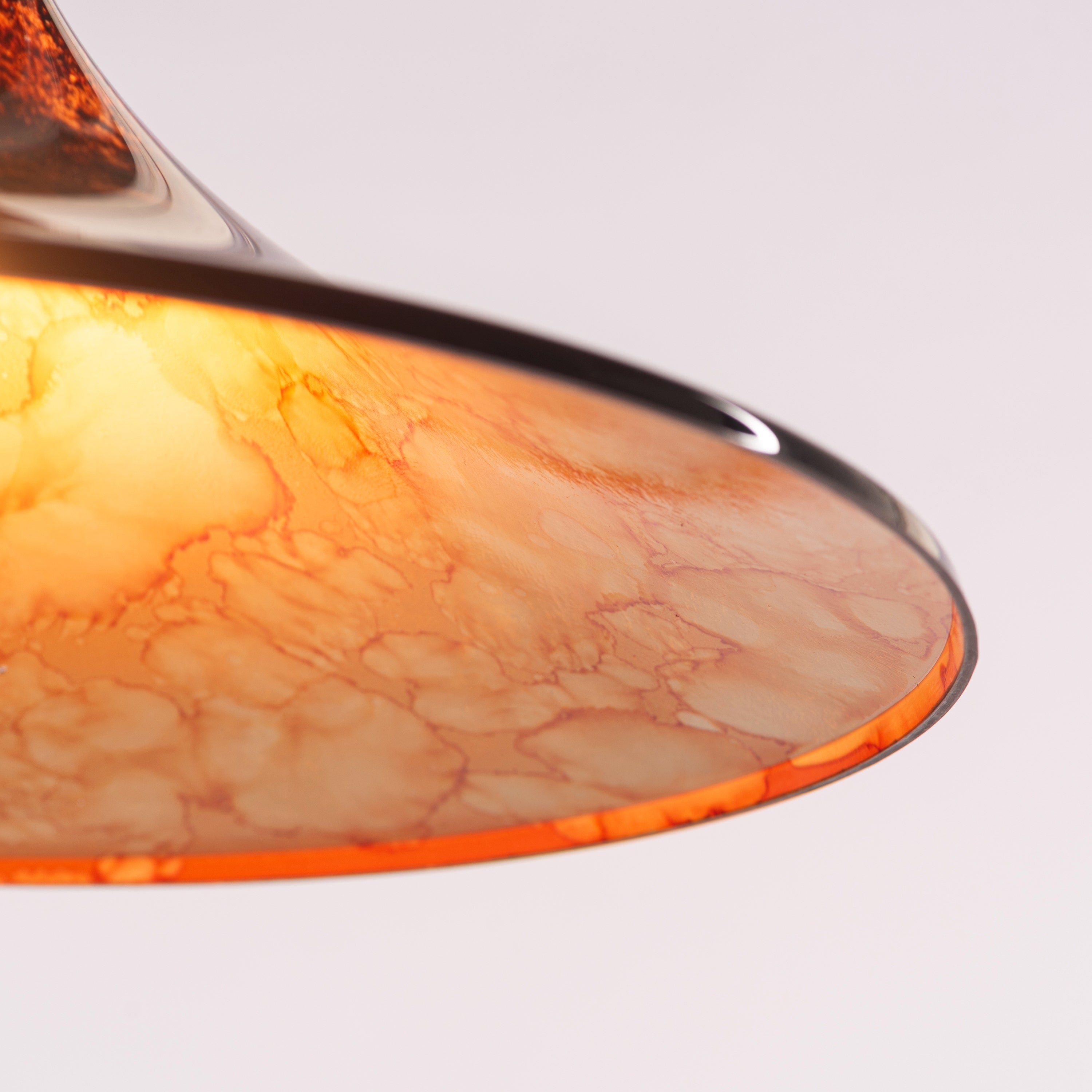 Vintage Valor (Black, Brown) Acrylic Pendant Light