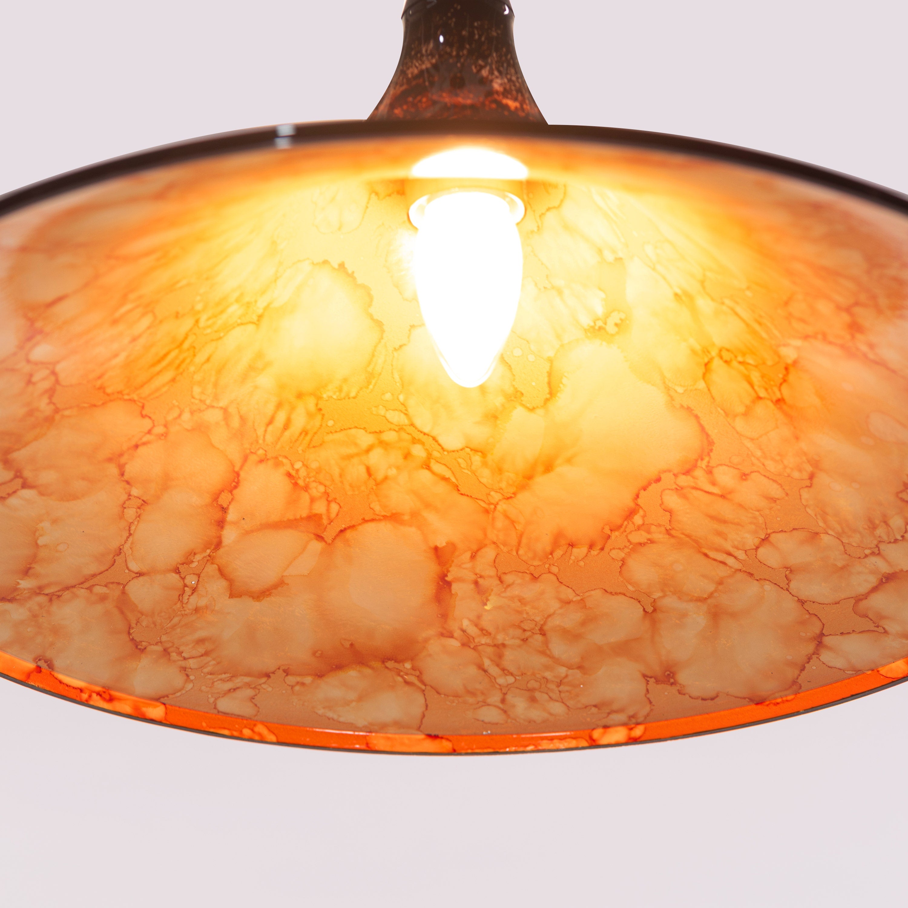 Vintage Valor (Black, Brown) Acrylic Pendant Light